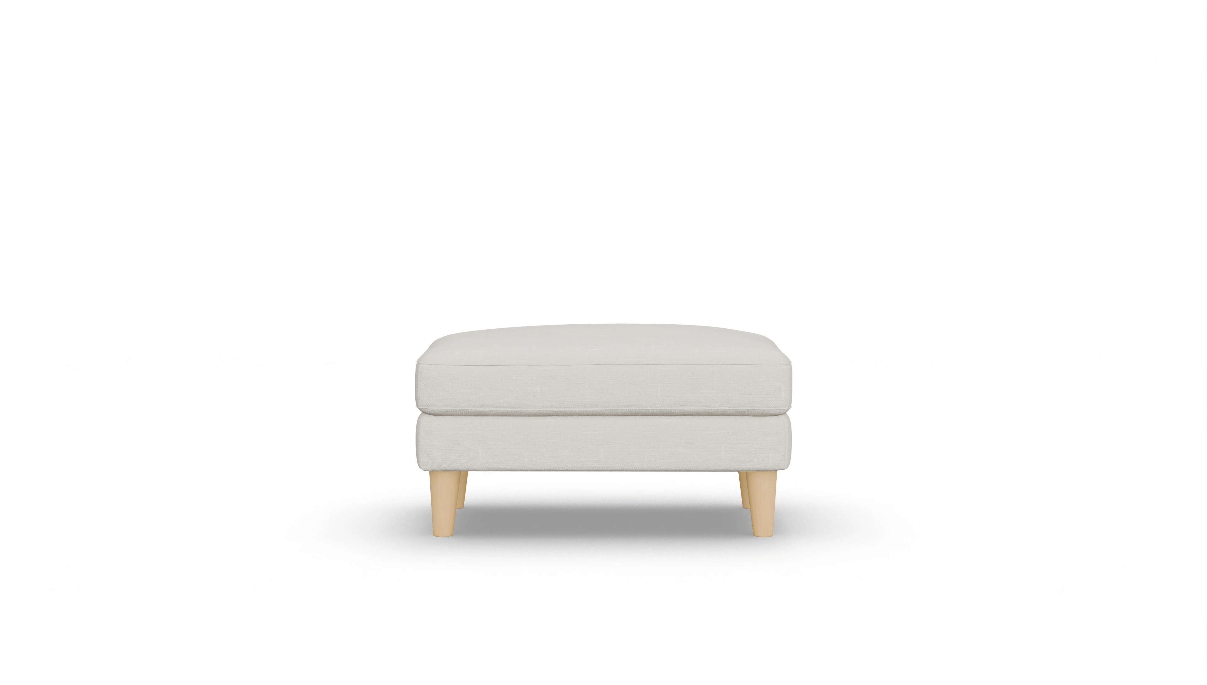 Ansicht des Produktes NewChester.01 Hocker in Stoff weiß