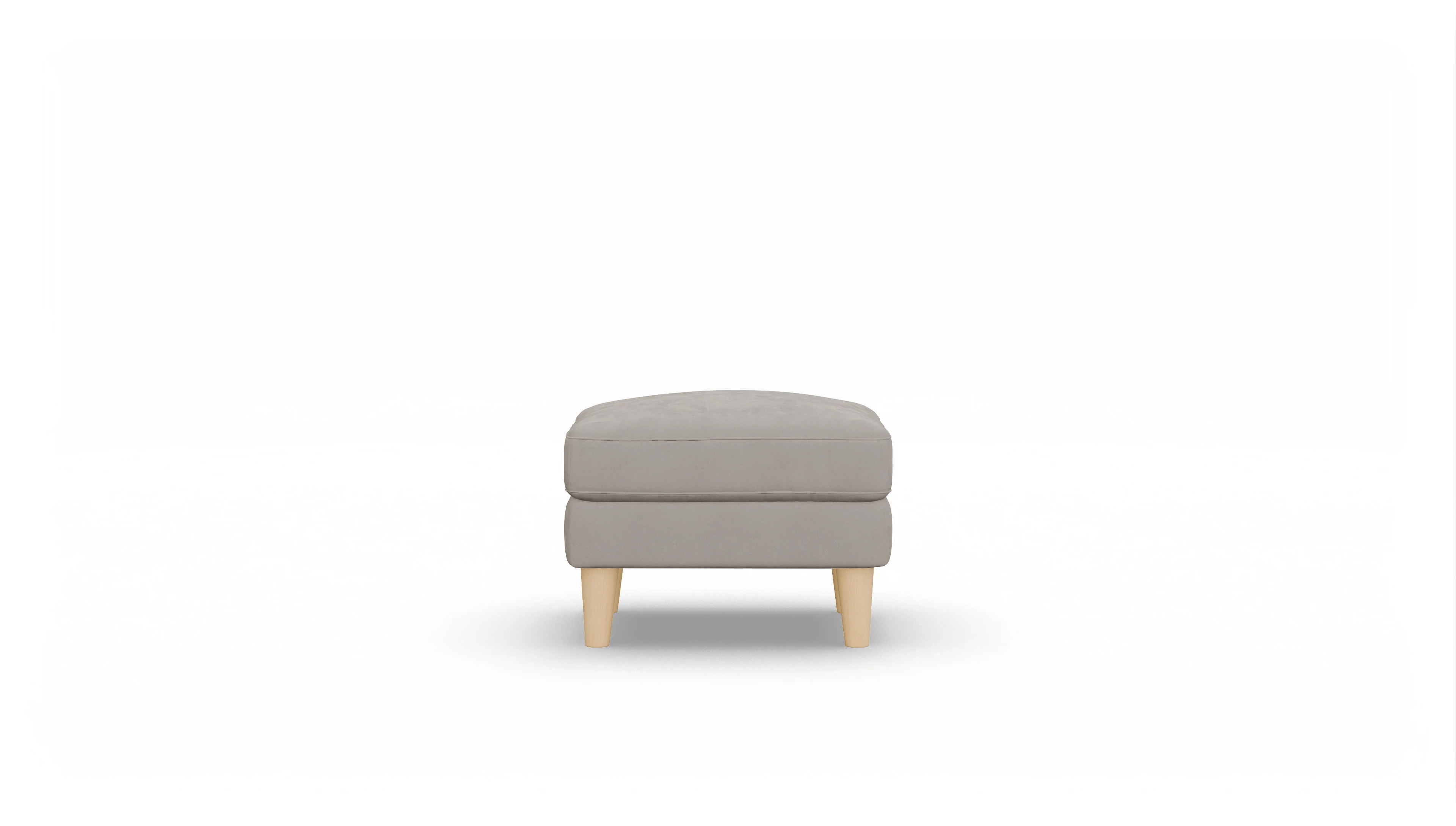 Stoffhocker NewChester.01 Ansicht des Produktes NewChester.01 in Samt braun