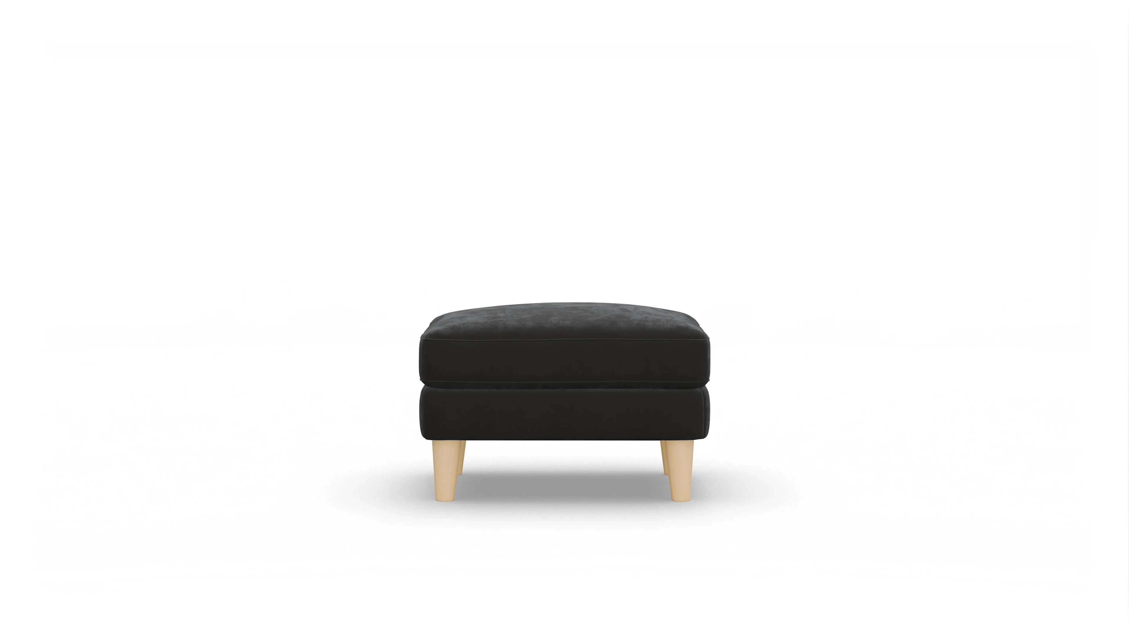 Ansicht des Produktes NewChester.01 Hocker in Samt grau