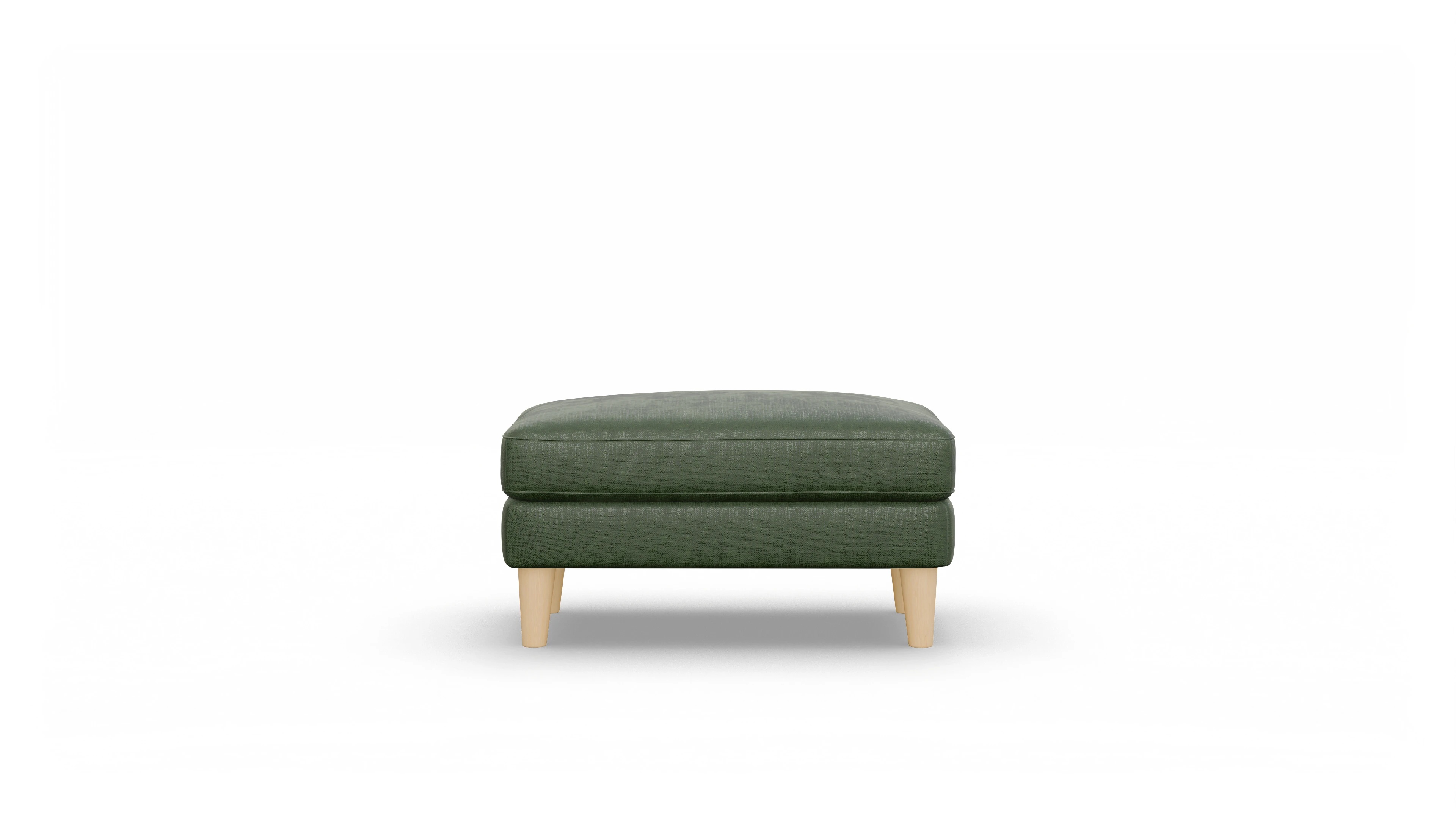 Ansicht des Produktes NewChester.01 Hocker in Stoff grün