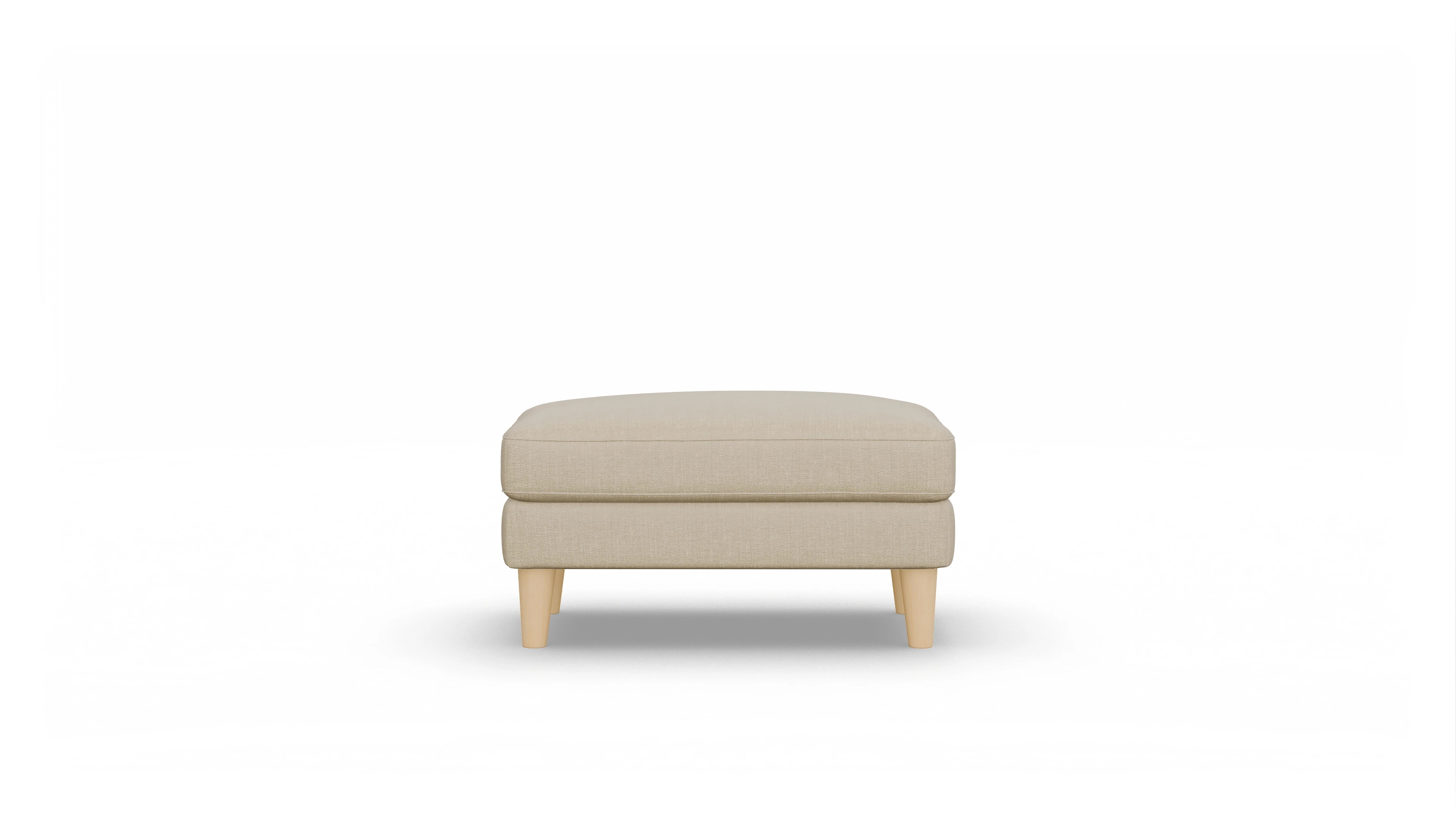 Stoffhocker NewChester.01 Ansicht des Produktes NewChester.01 Hocker in Stoff beige