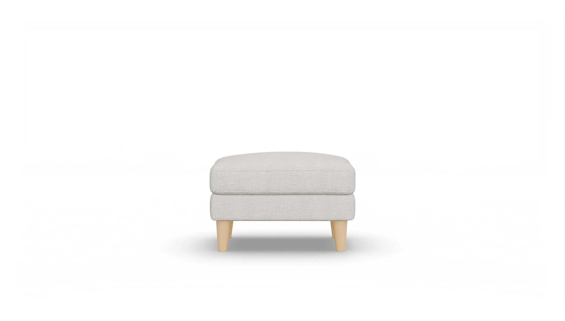 Stoffhocker NewChester.01 Ansicht des Produktes NewChester.01 Hocker in Stoff weiß