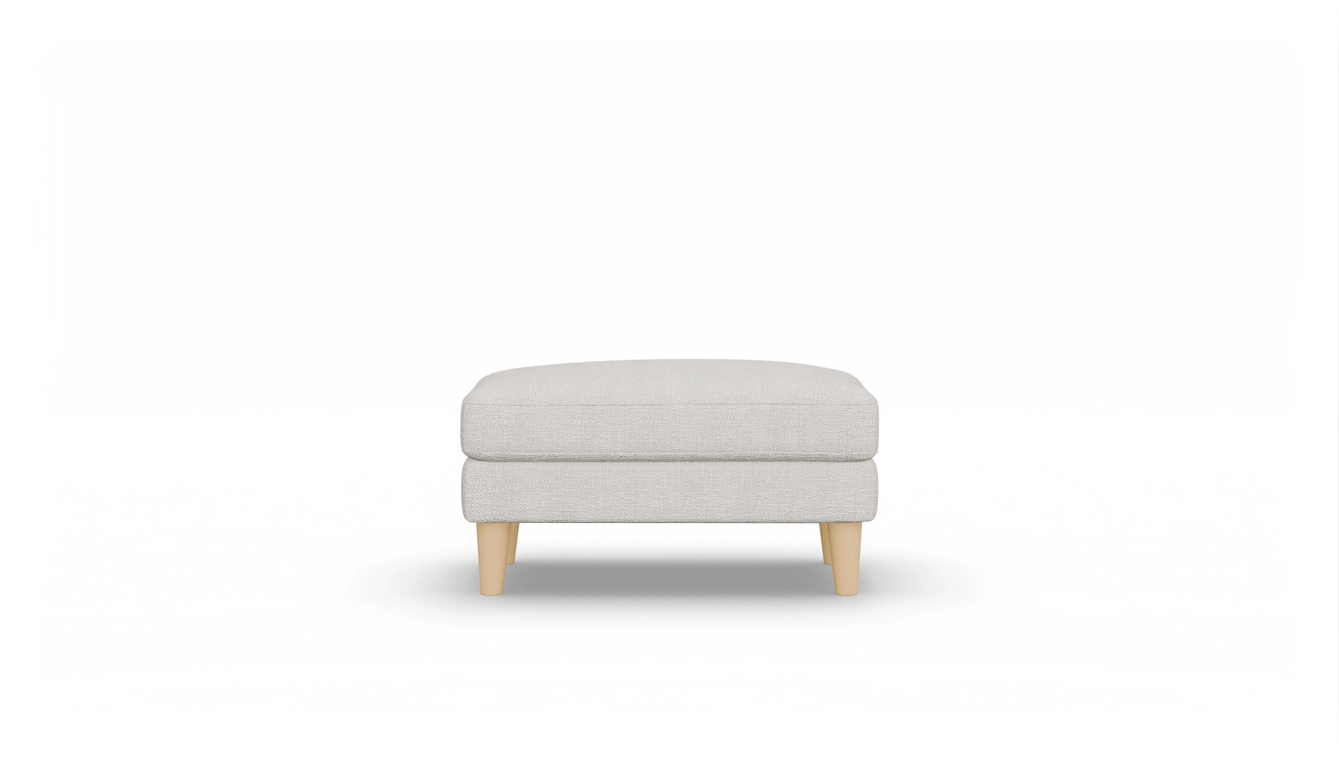 Stoffhocker NewChester.01 Ansicht des Produktes NewChester.01 Hocker in Stoff weiß
