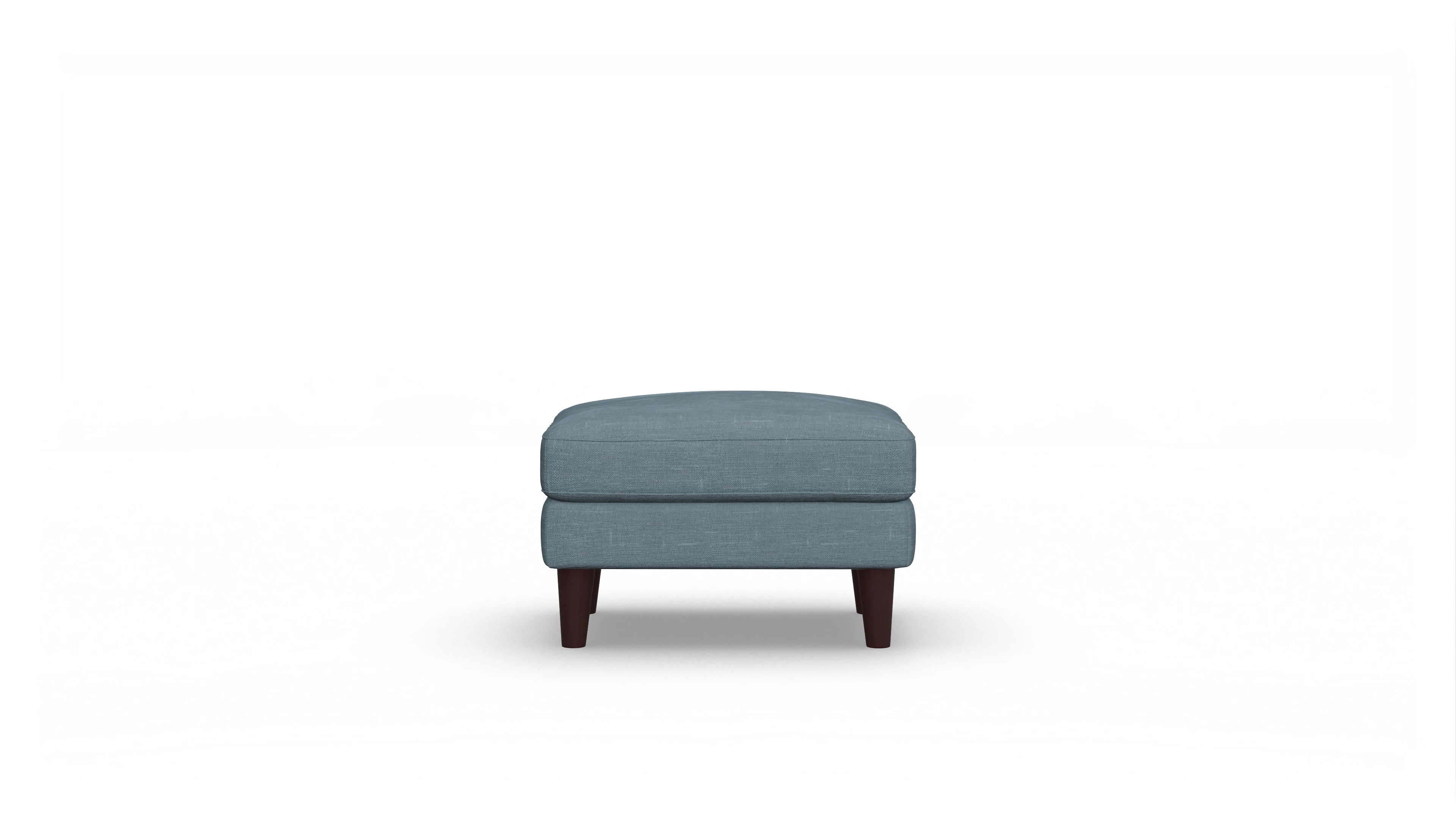 Ansicht des Produktes NewChester.01 Hocker in Stoff blau