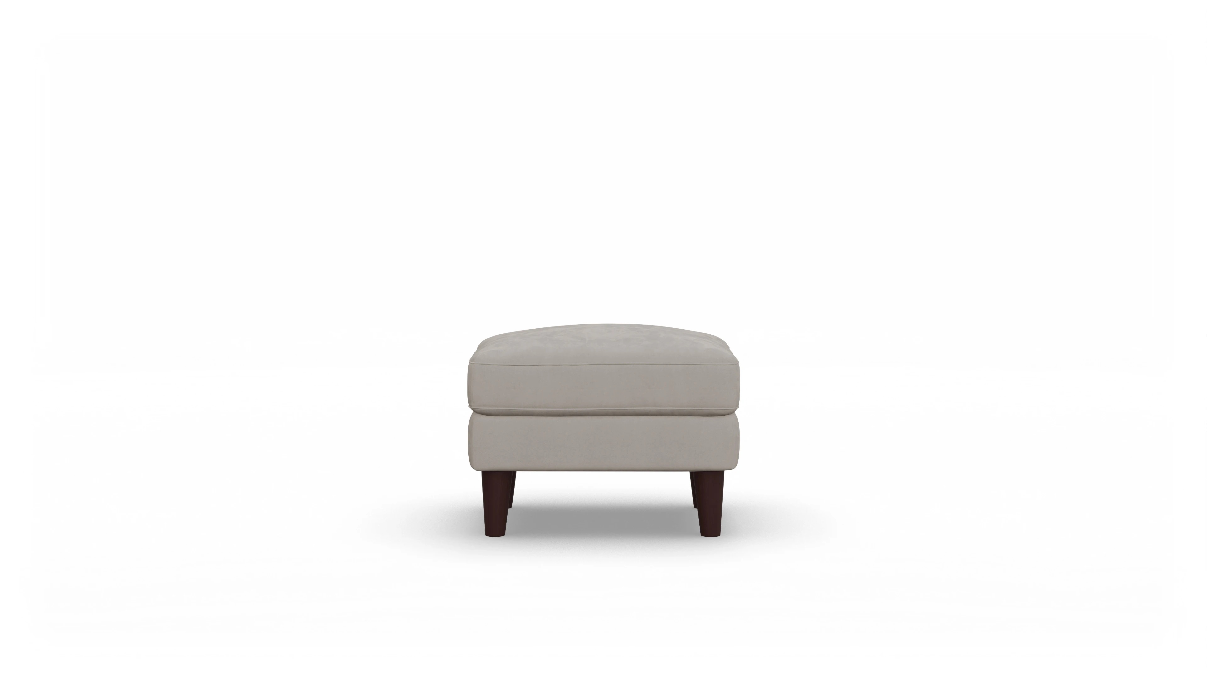 Stoffhocker NewChester.01 Ansicht des Produktes NewChester.01 in Samt braun