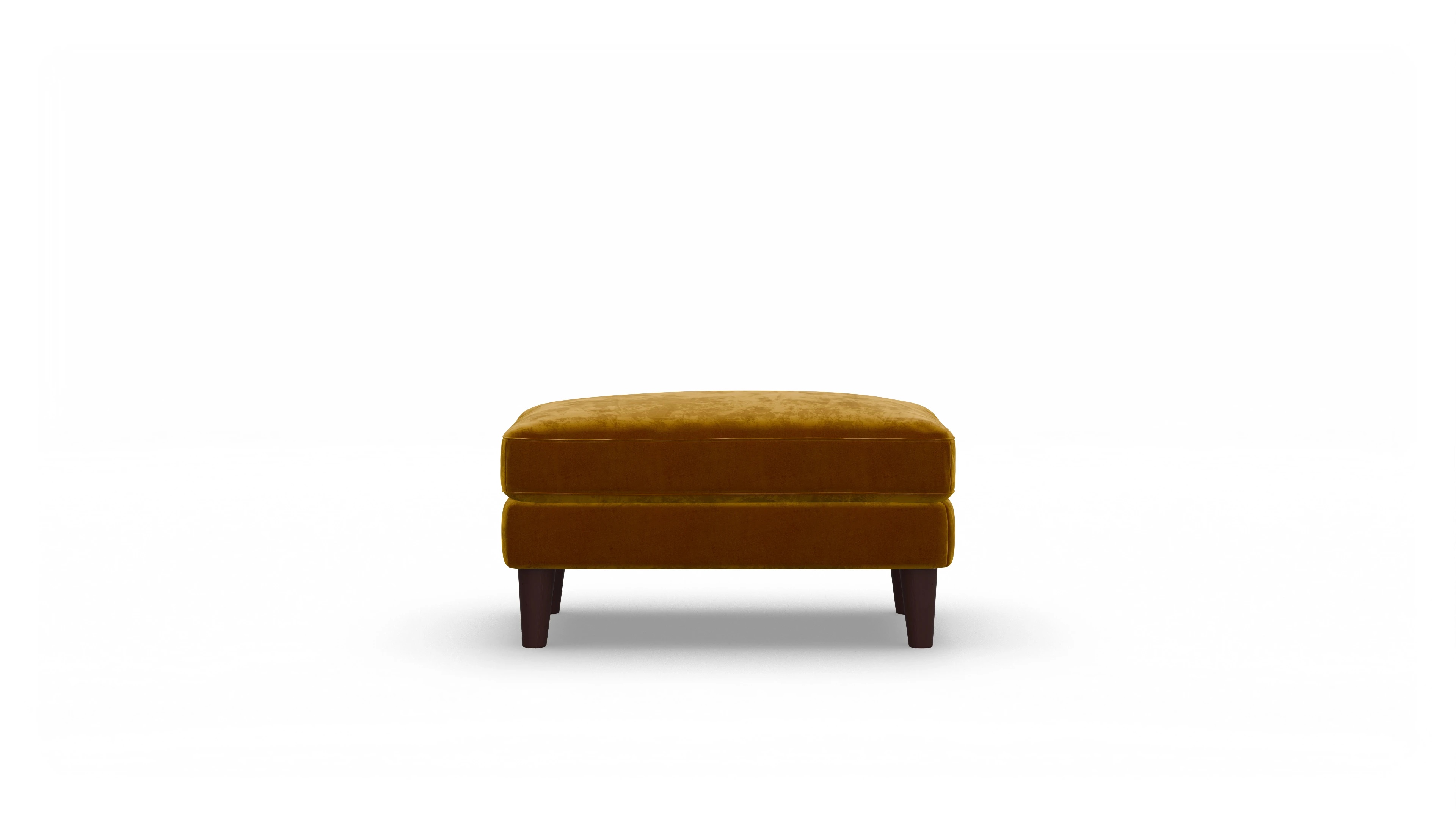 Ansicht des Produktes NewChester.01 Hocker in Samt gelb