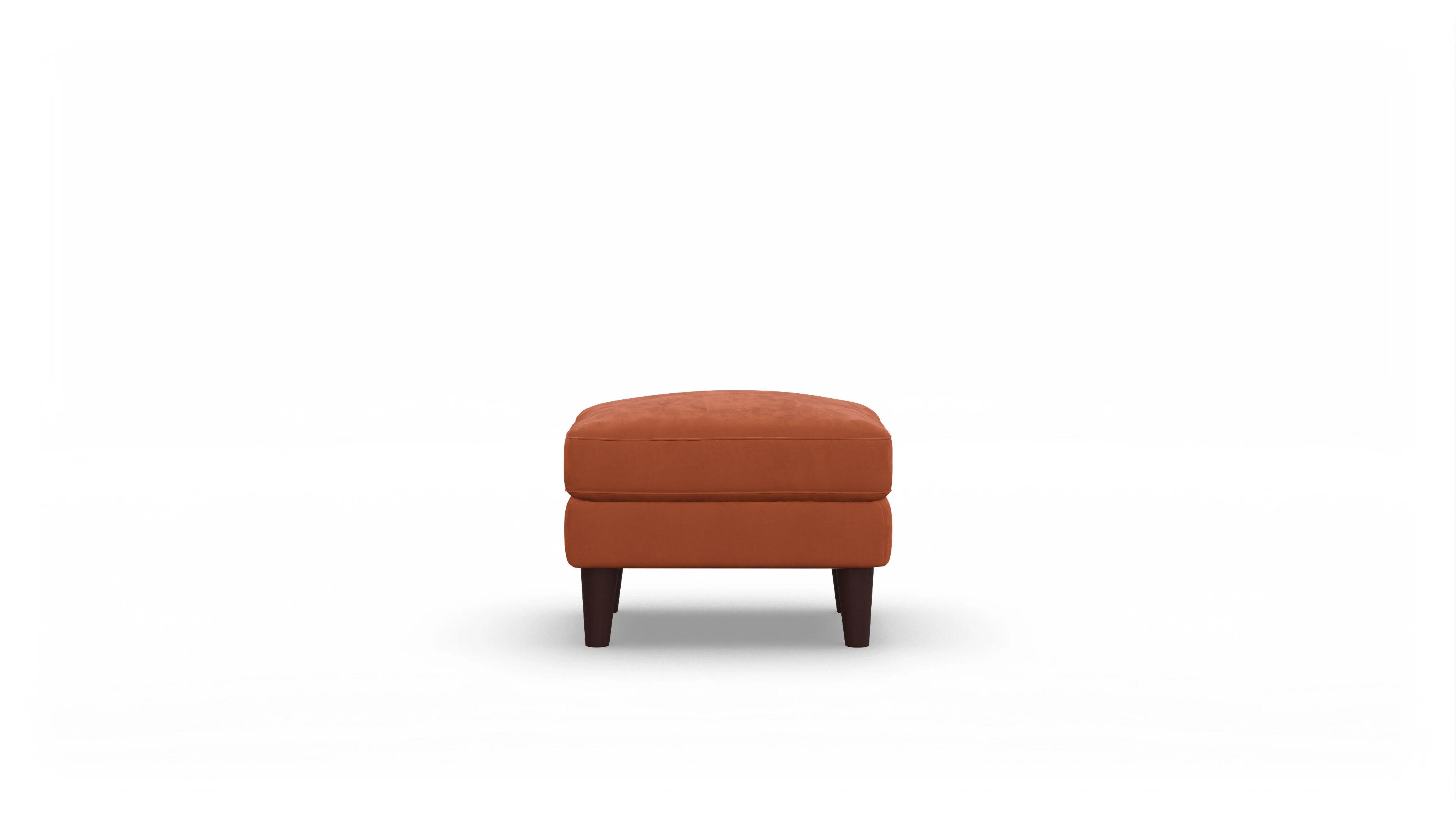 Stoffhocker NewChester.01 Ansicht des Produktes NewChester.01 in Samt orange