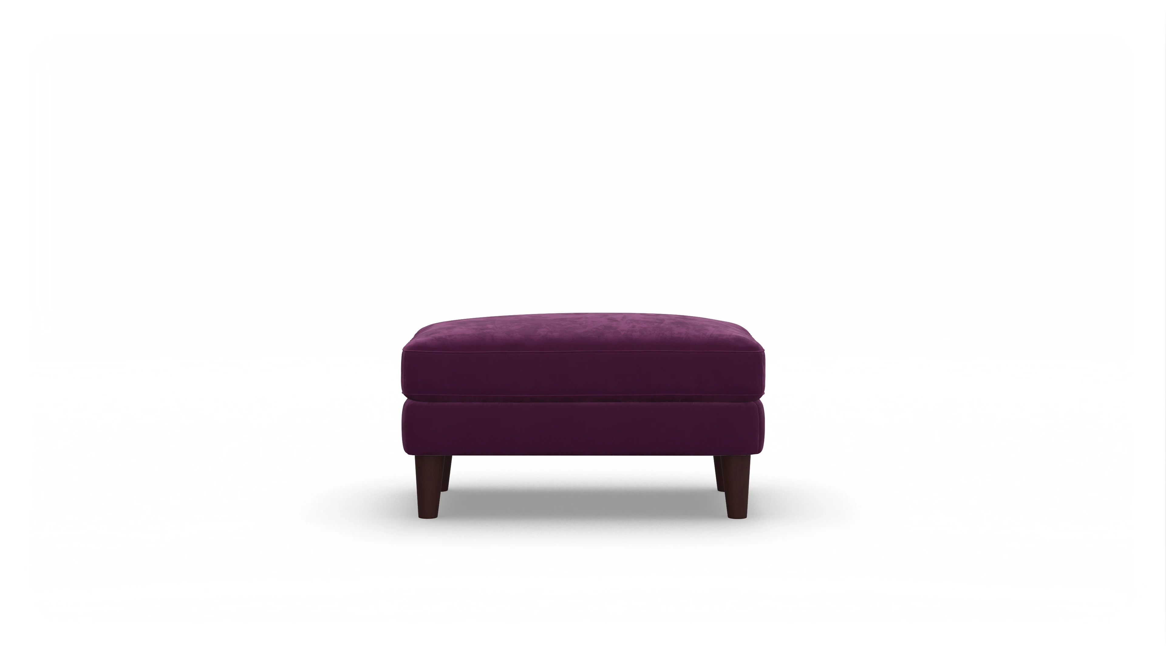 Ansicht des Produktes NewChester.01 Hocker in Samt rot