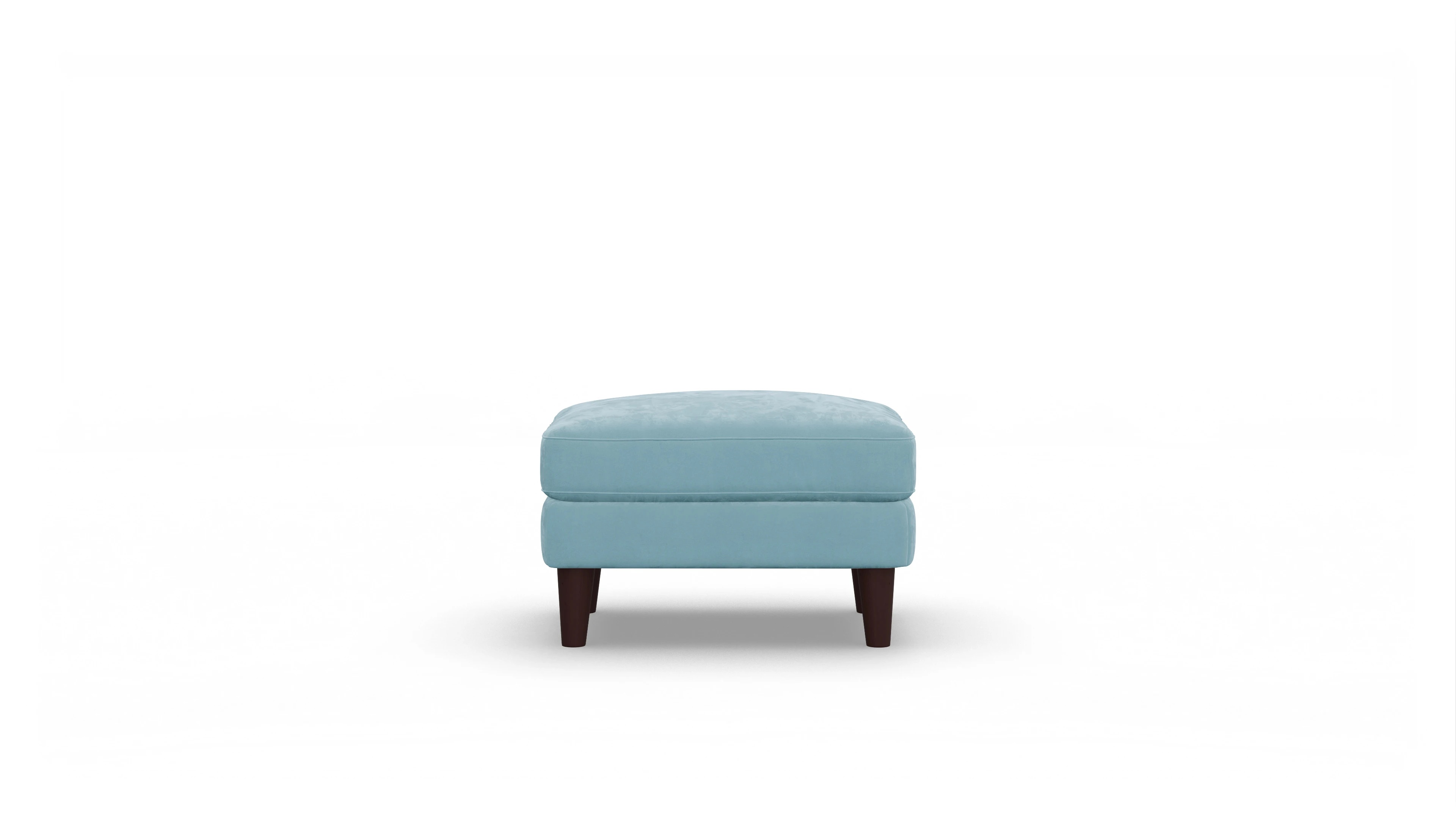 Ansicht des Produktes NewChester.01 Hocker in Samt blau