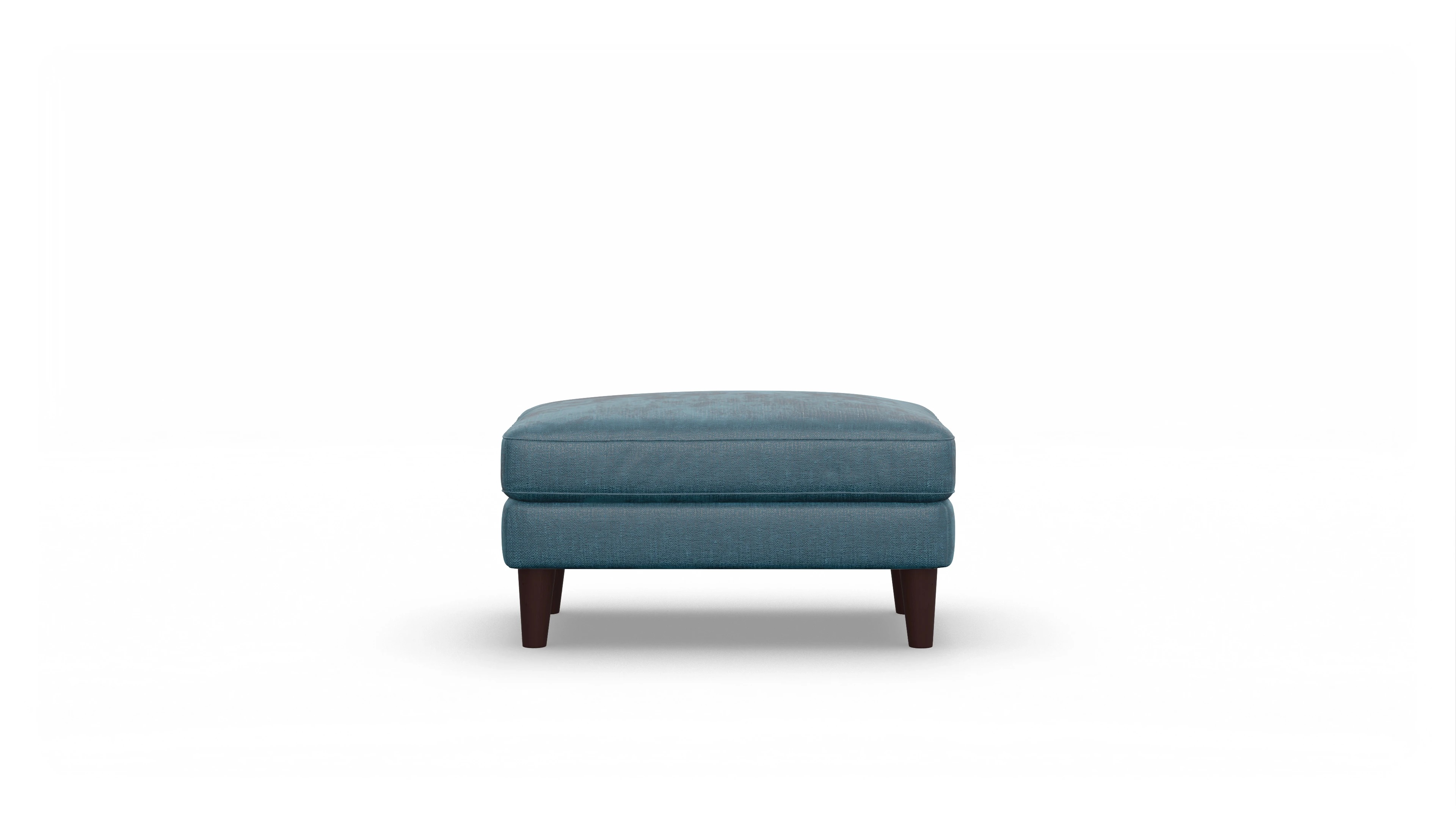 Ansicht des Produktes NewChester.01 Hocker in Stoff blau