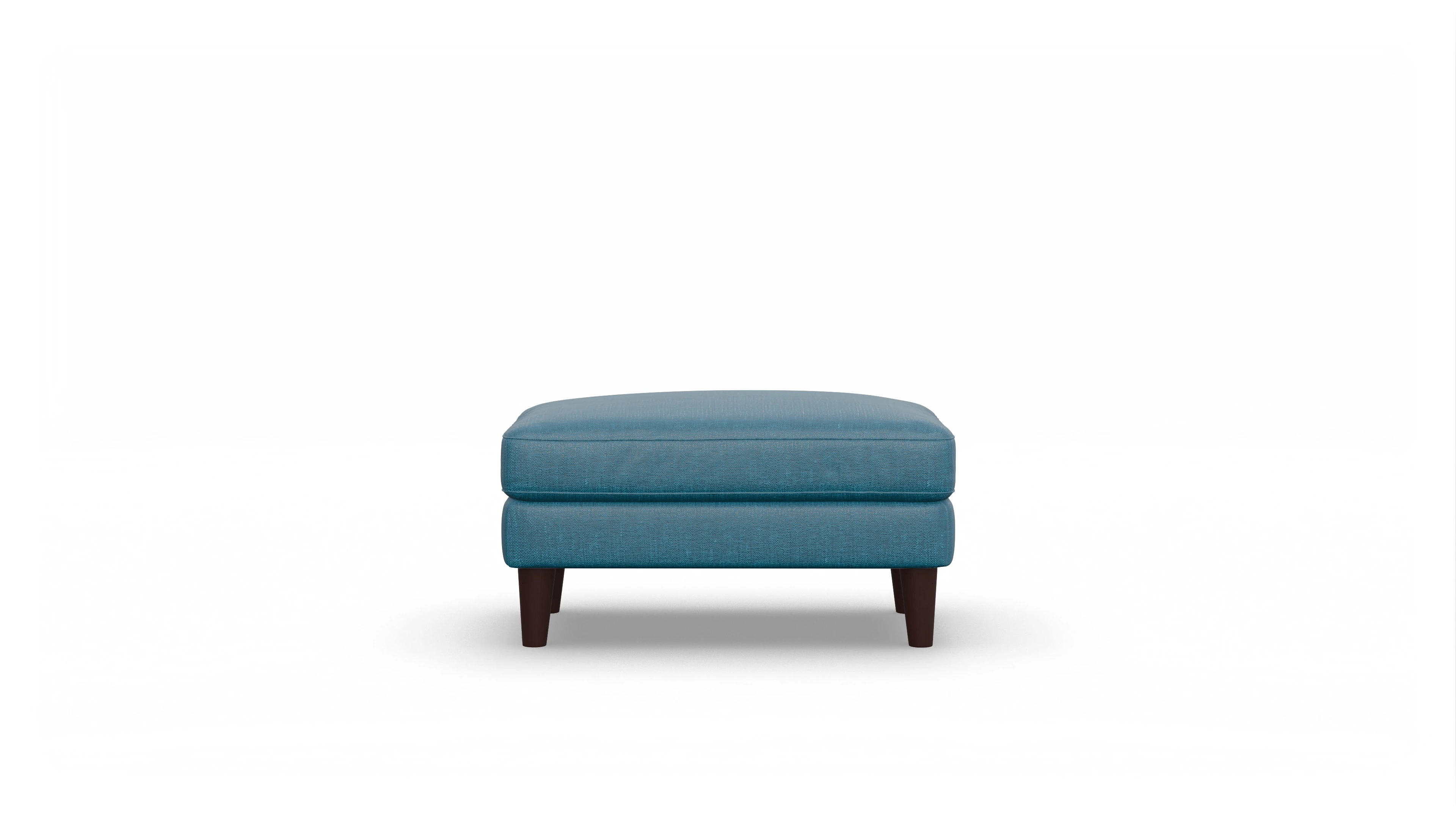 Ansicht des Produktes NewChester.01 Hocker in Stoff blau