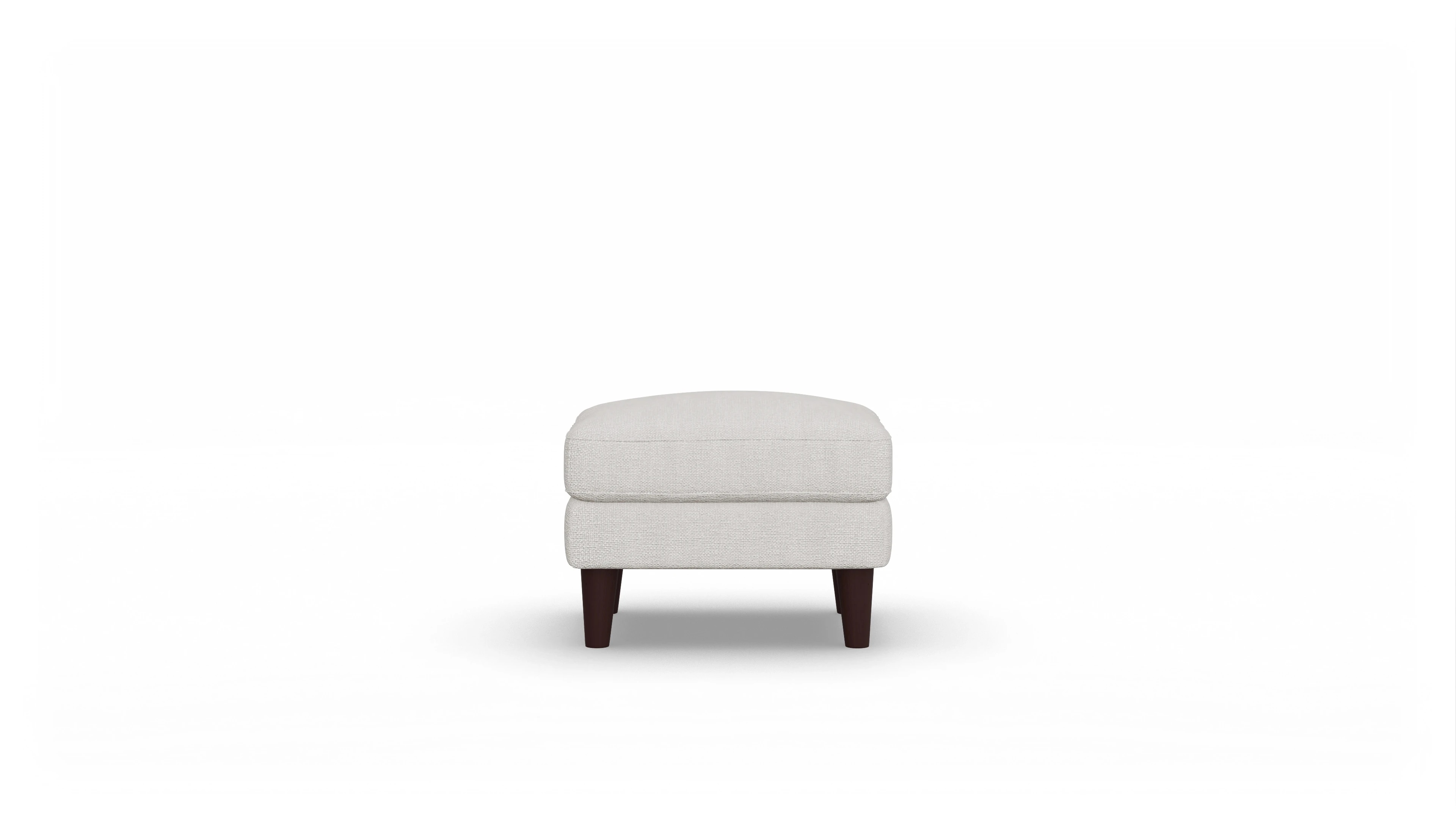 Stoffhocker NewChester.01 Ansicht des Produktes NewChester.01 in Stoff weiß