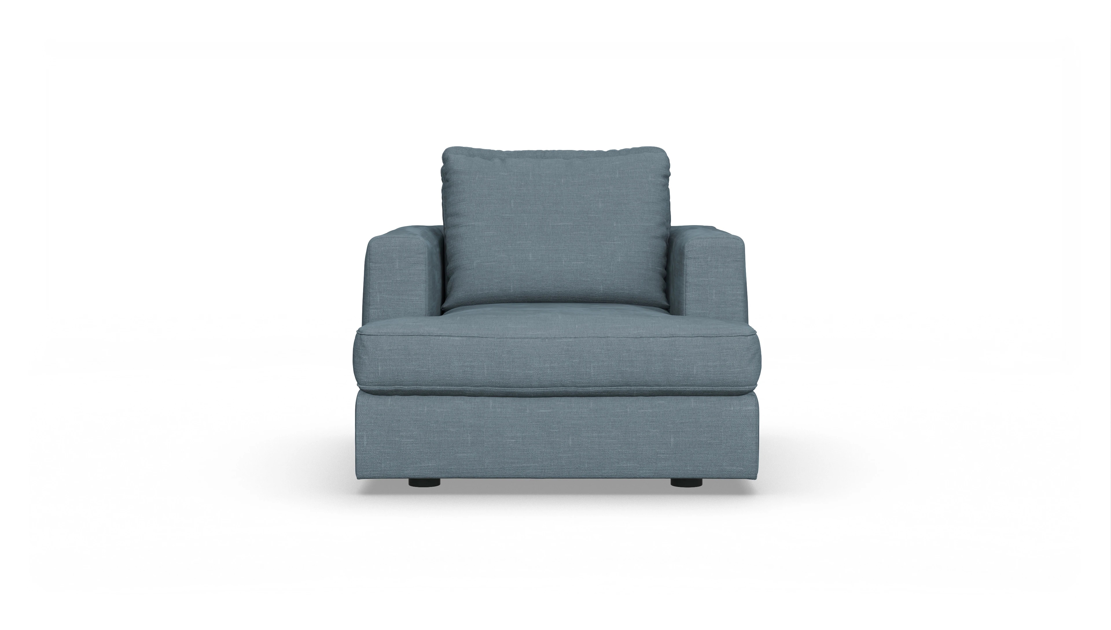Ansicht des Produktes Sospiri Sessel in Stoff blau