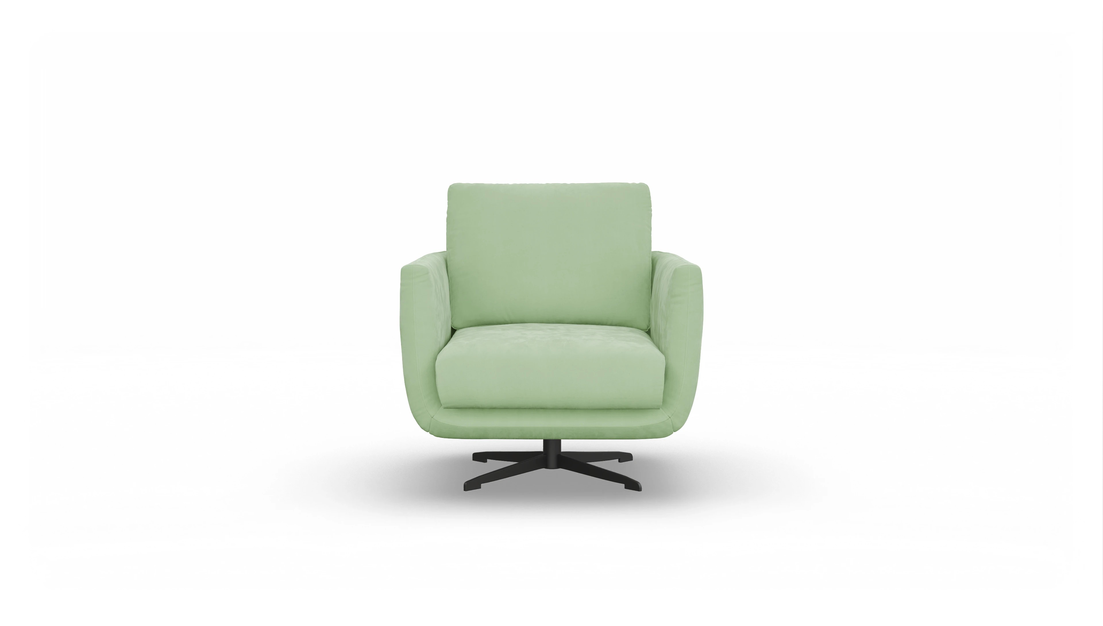 Ansicht des Produktes Boteri Sessel in Samt grün