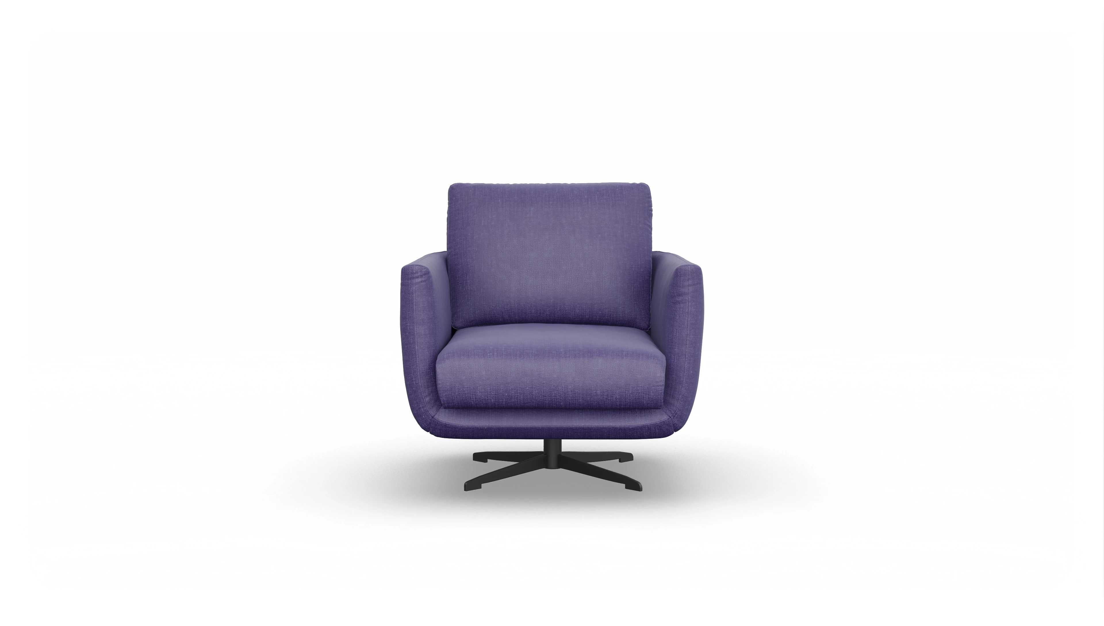 Ansicht des Produktes Boteri Sessel in Stoff blau