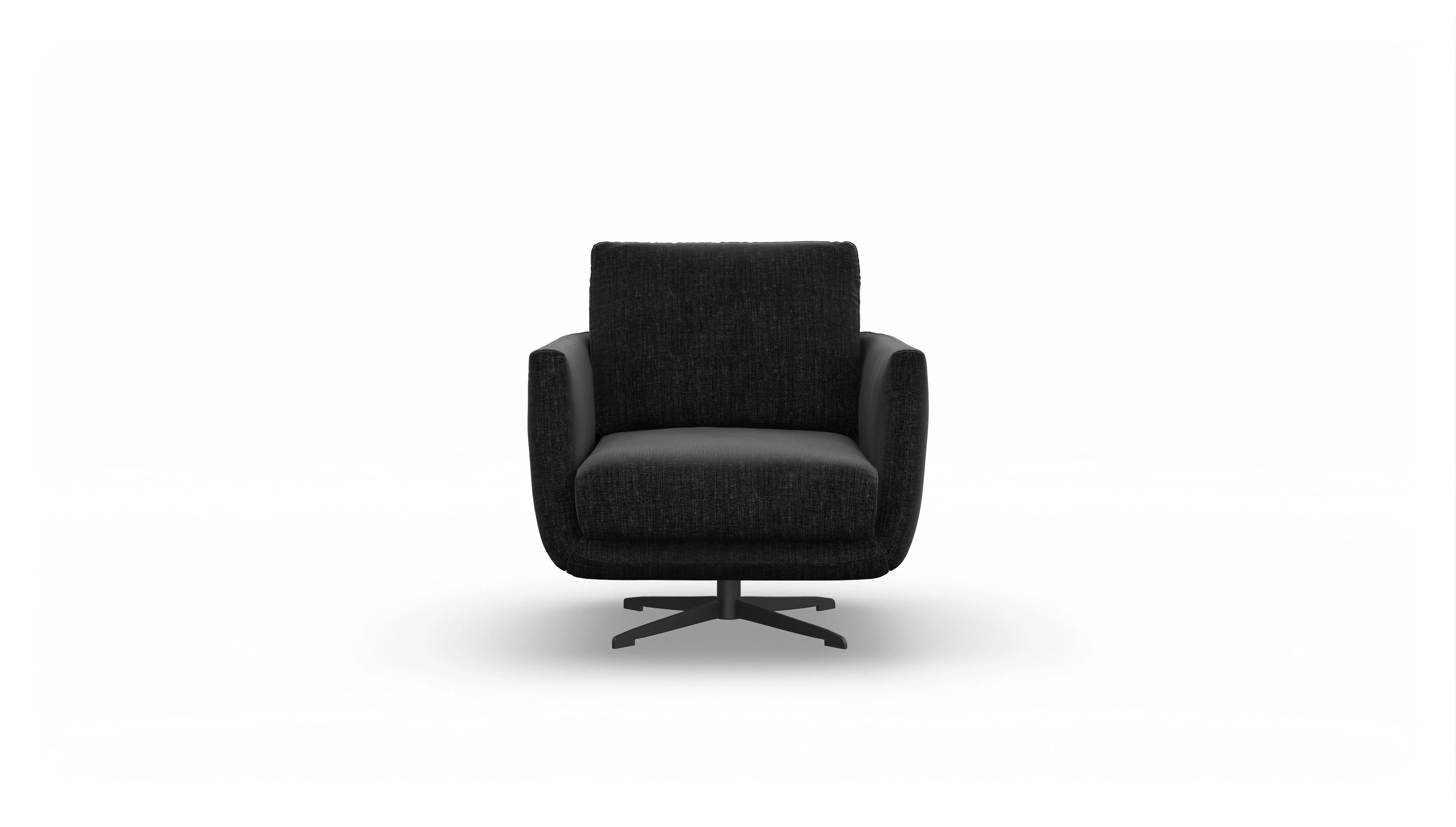 Ansicht des Produktes Boteri Sessel in Stoff schwarz