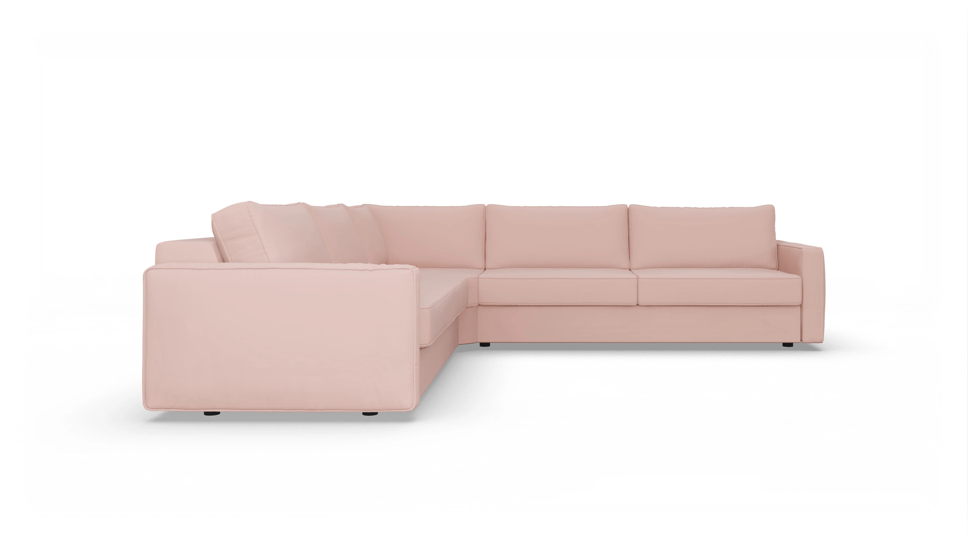 Ansicht des Produktes Ferali Ecksofa Links in Samt rot