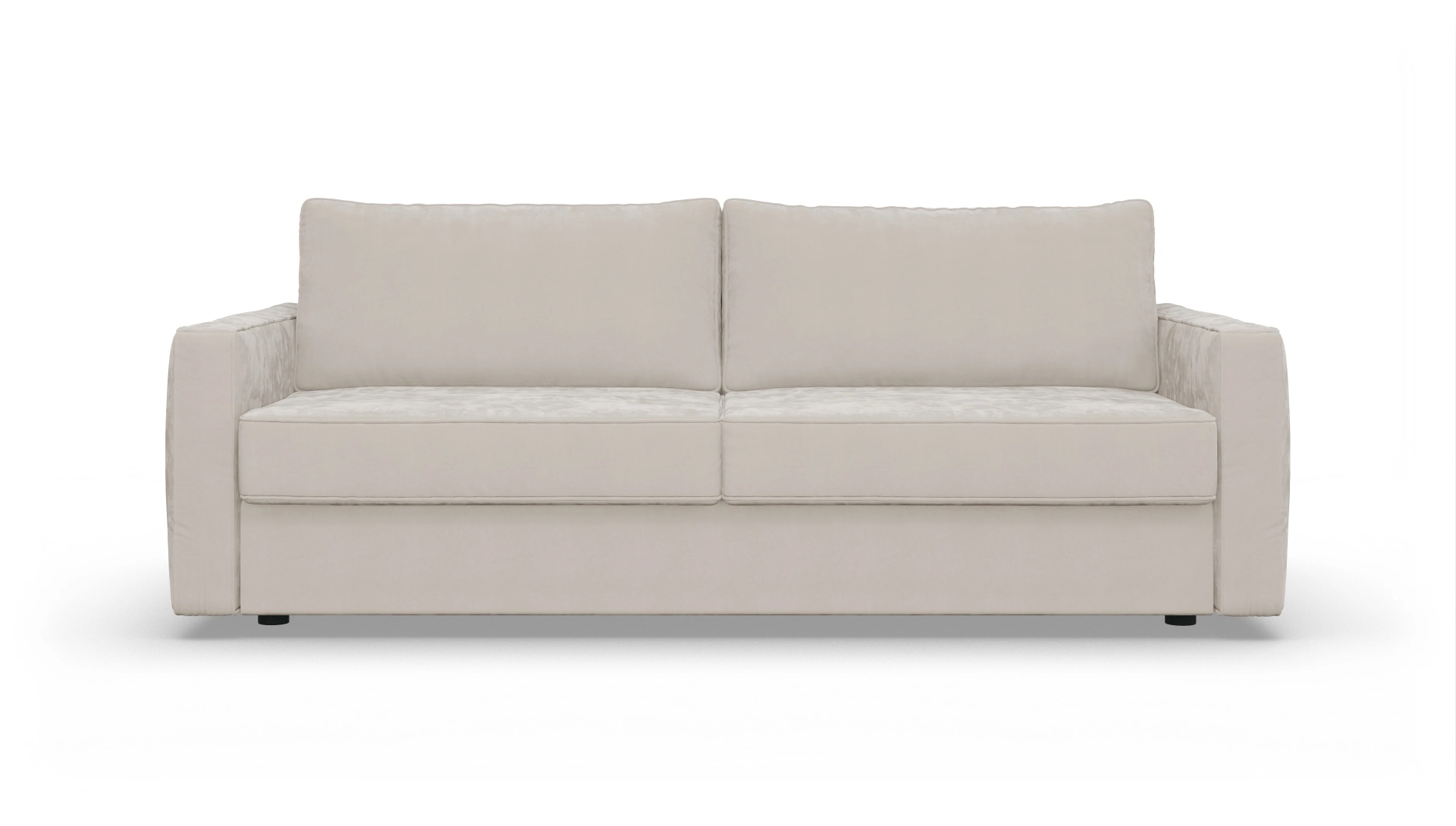 Design-Couch Ferali Ansicht des Produktes Ferali 3-Sitzer in Samt weiß