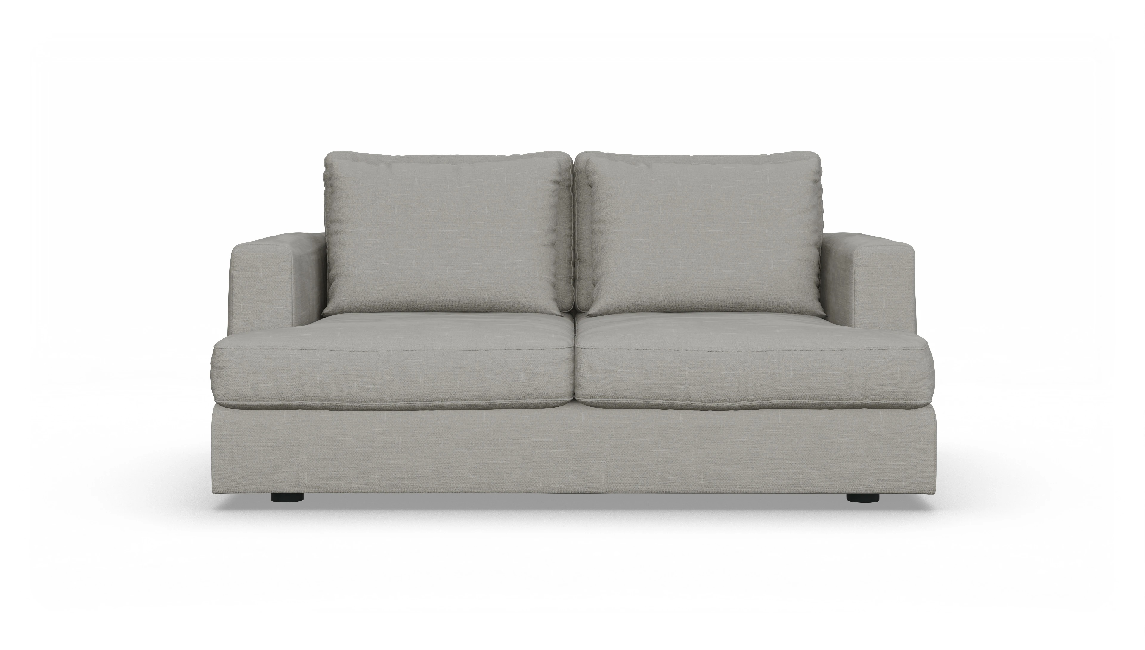 Schlafsofa Sospiri Ansicht des Produktes Sospiri 2-Sitzer in Stoff grau