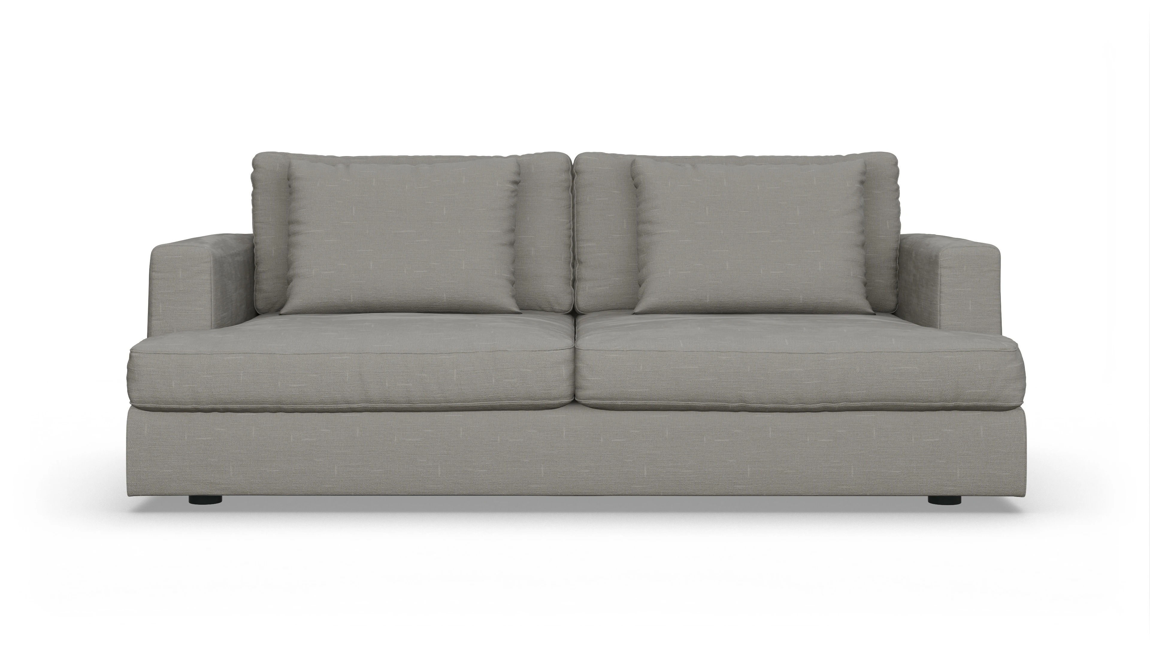Schlafsofa Sospiri Ansicht des Produktes Sospiri 3-Sitzer in Stoff grau