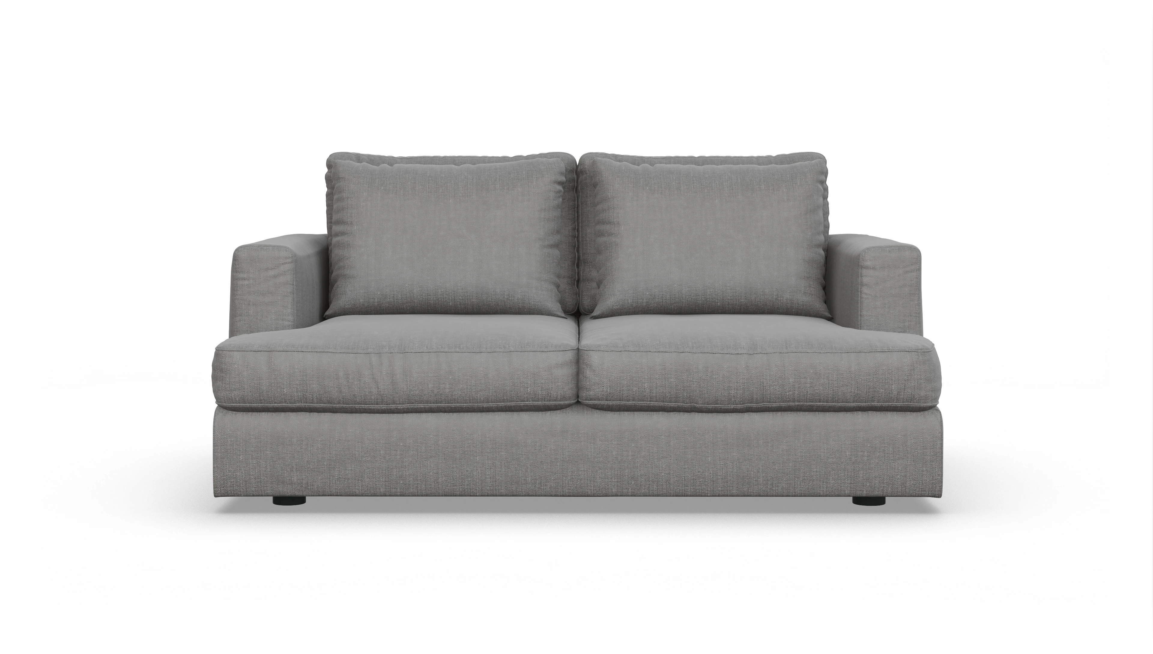 Schlafsofa Sospiri Ansicht des Produktes Sospiri 2-Sitzer in Stoff grau