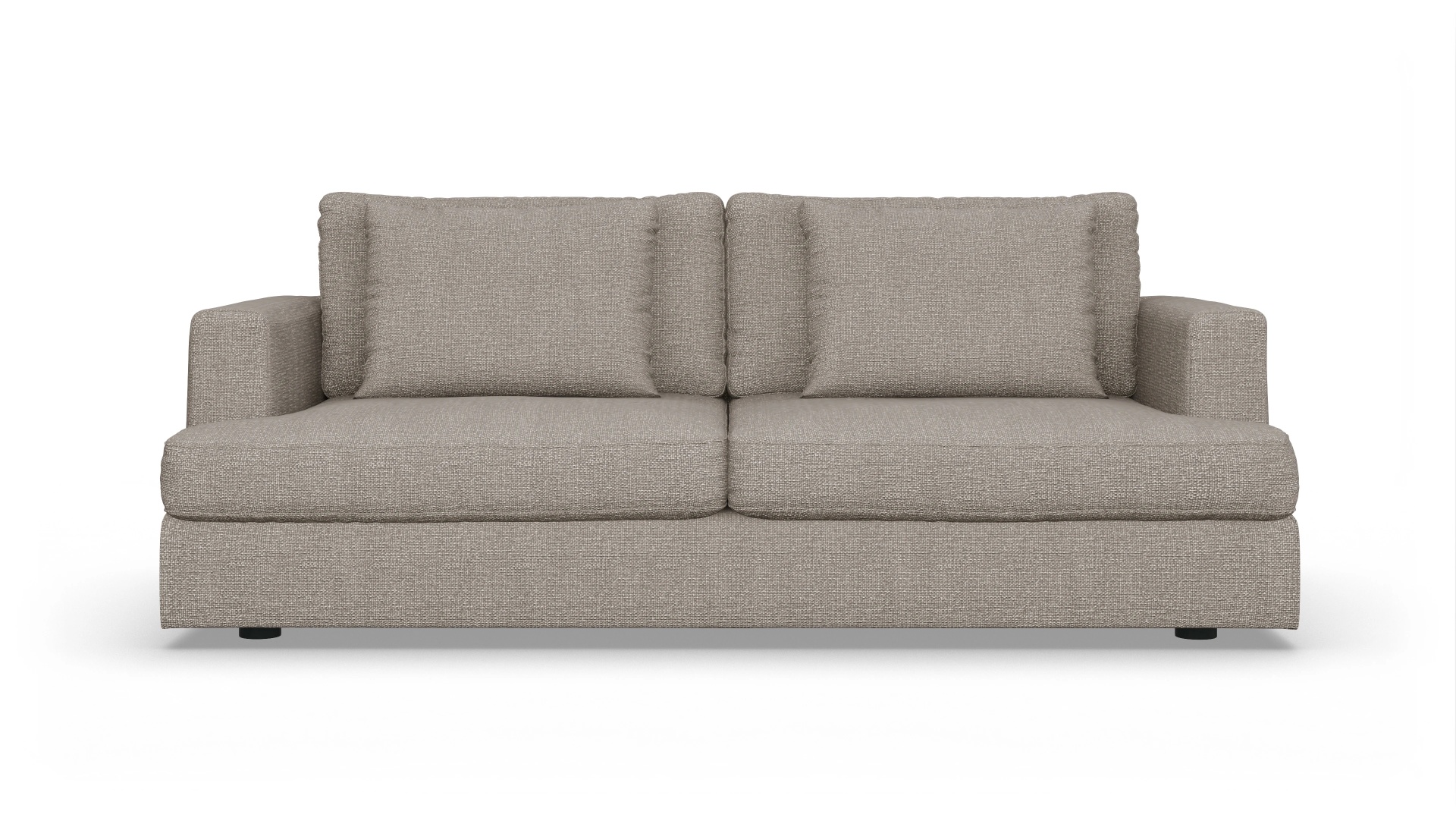 Stoffsofa Sospiri Ansicht des Produktes Sospiri 3-Sitzer in Stoff beige