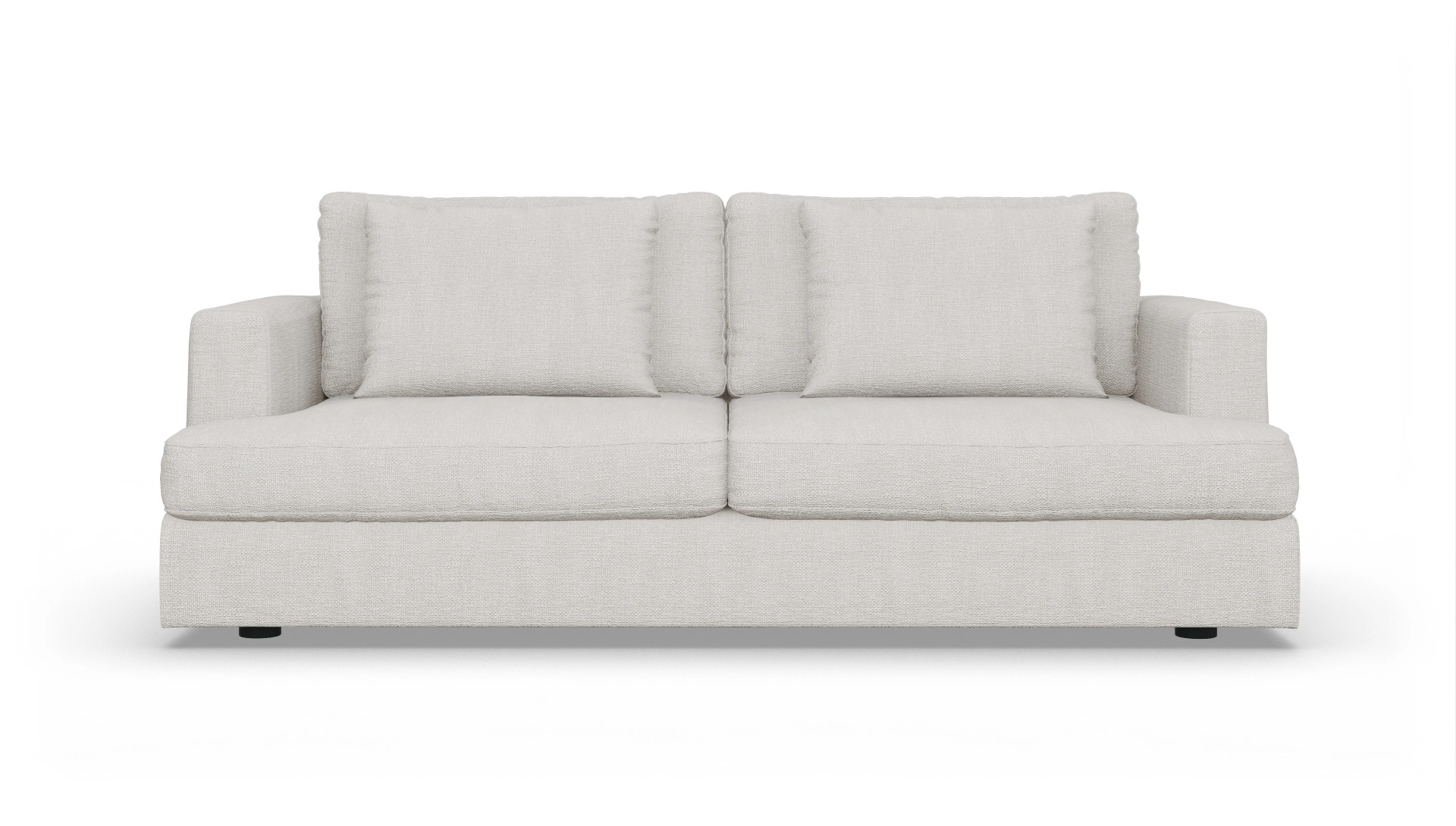 Stoffsofa Sospiri Ansicht des Produktes Sospiri 3-Sitzer in Stoff weiß