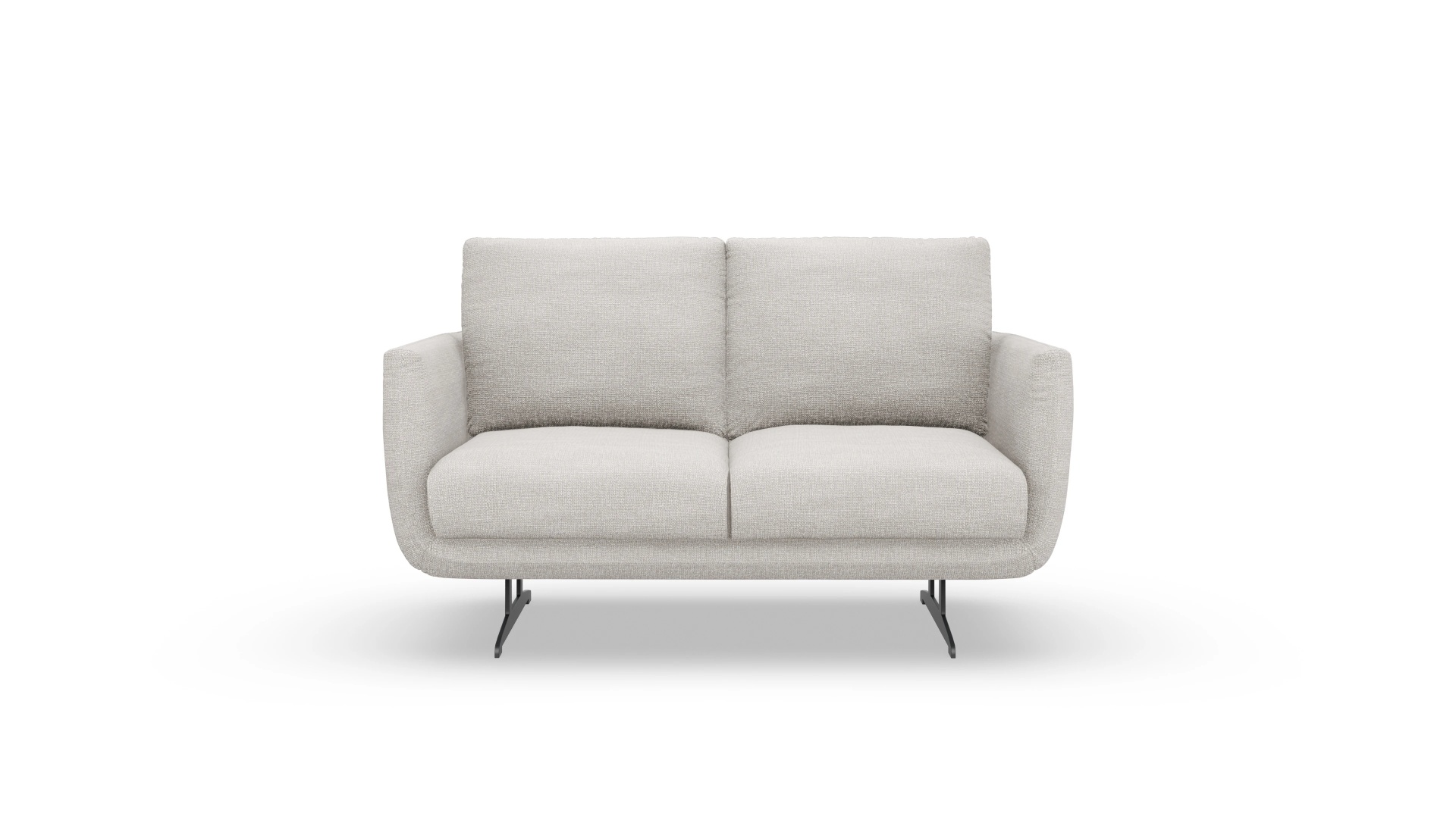 Designer-Sofa Boteri Ansicht des Produktes Boteri 2-Sitzer in Stoff weiß