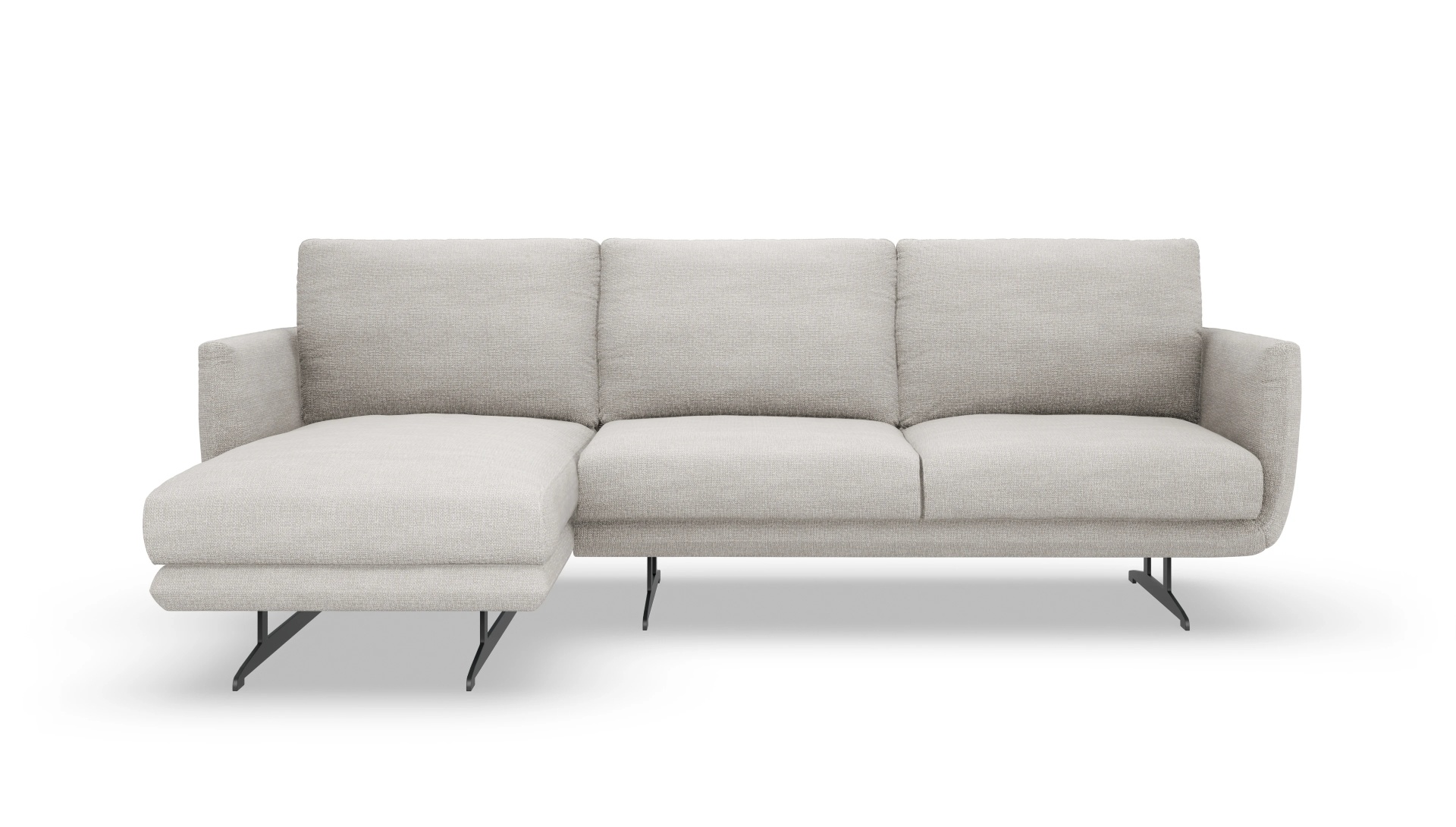 Ansicht des Produktes Boteri Sofa mit Rec links in Stoff weiß