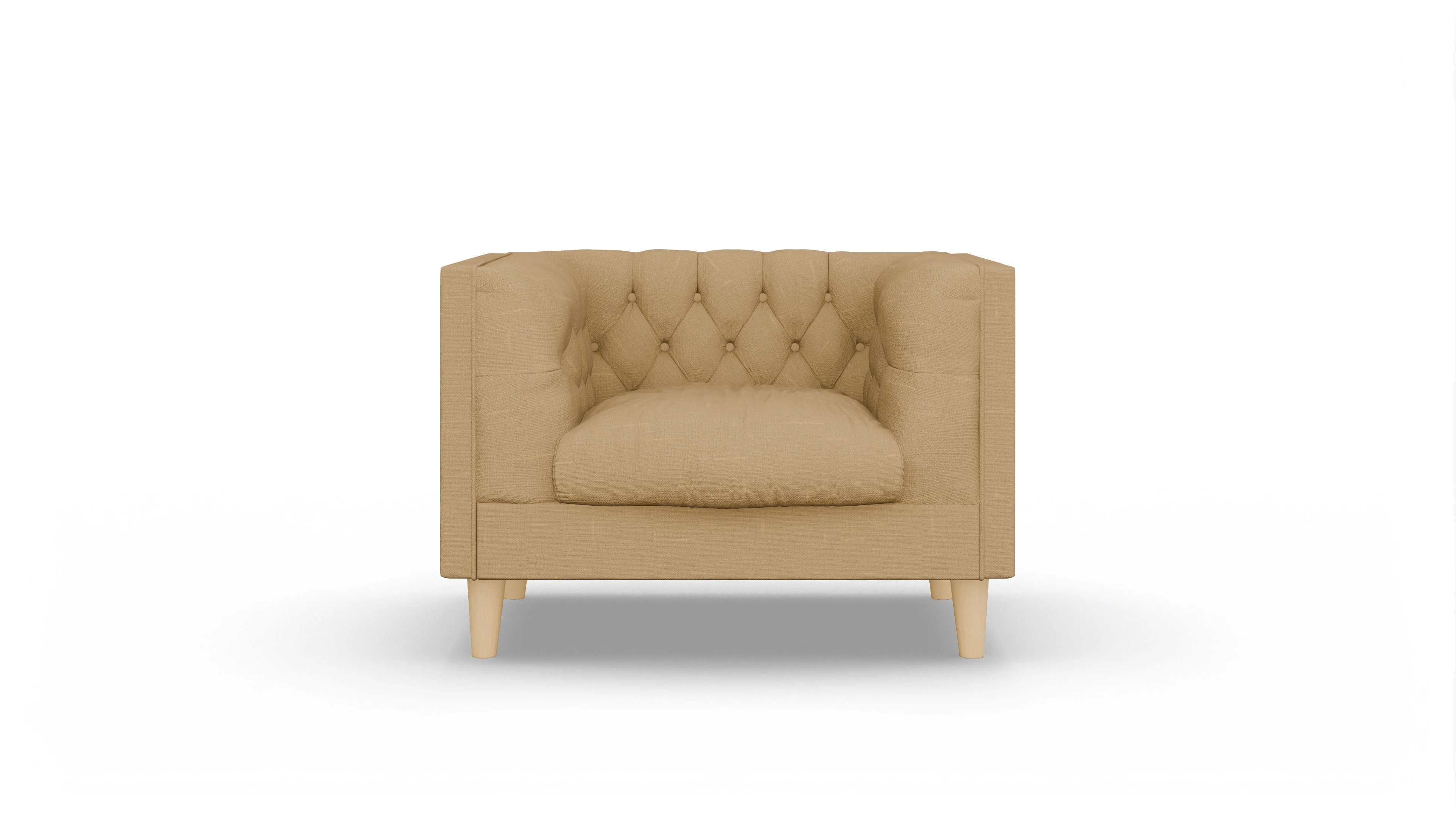 Stoff-Sessel NewChester.01 Ansicht des Produktes NewChester.01 Sessel in Stoff gelb