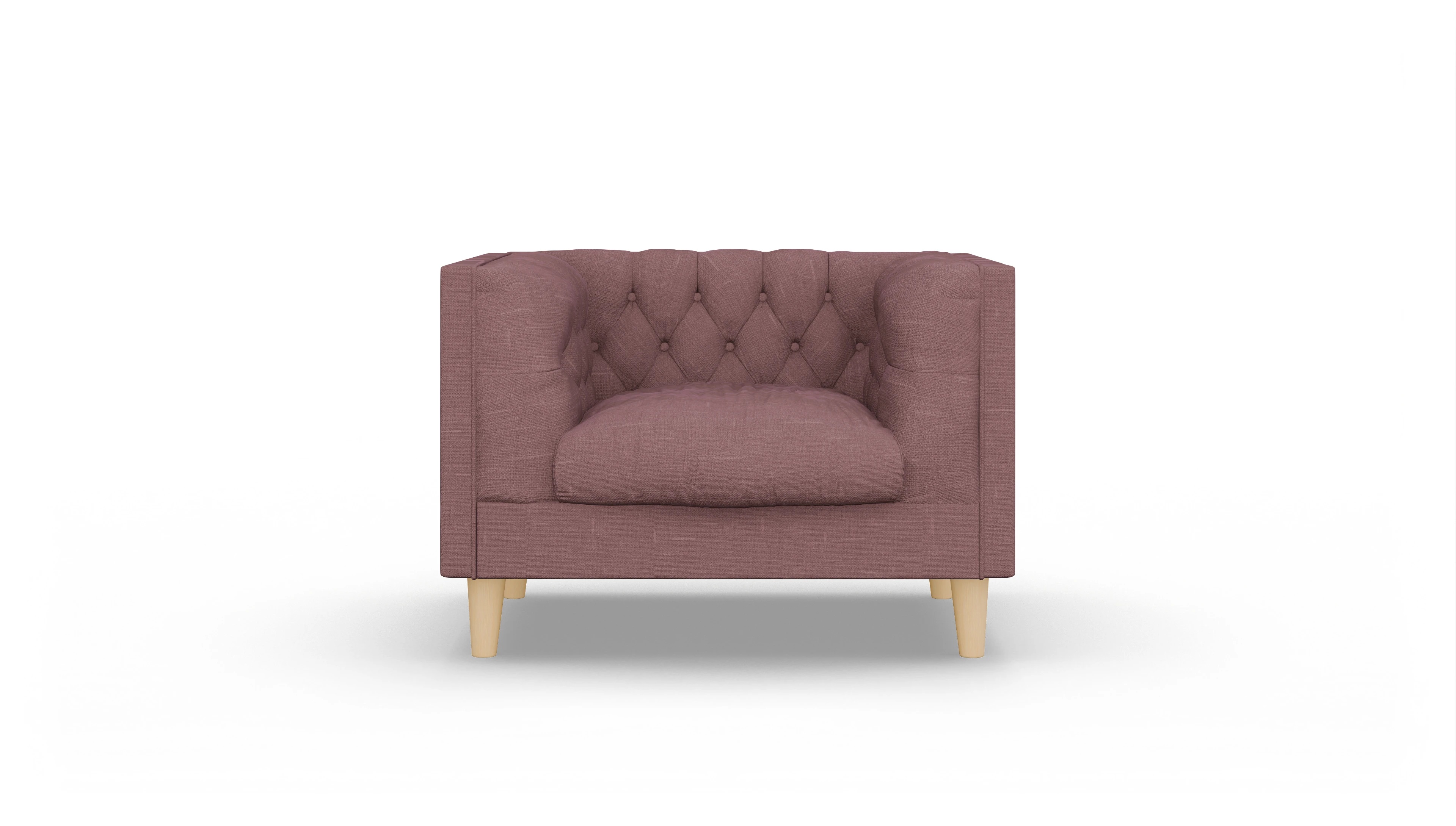 Ansicht des Produktes NewChester.01 Sessel in Stoff rot