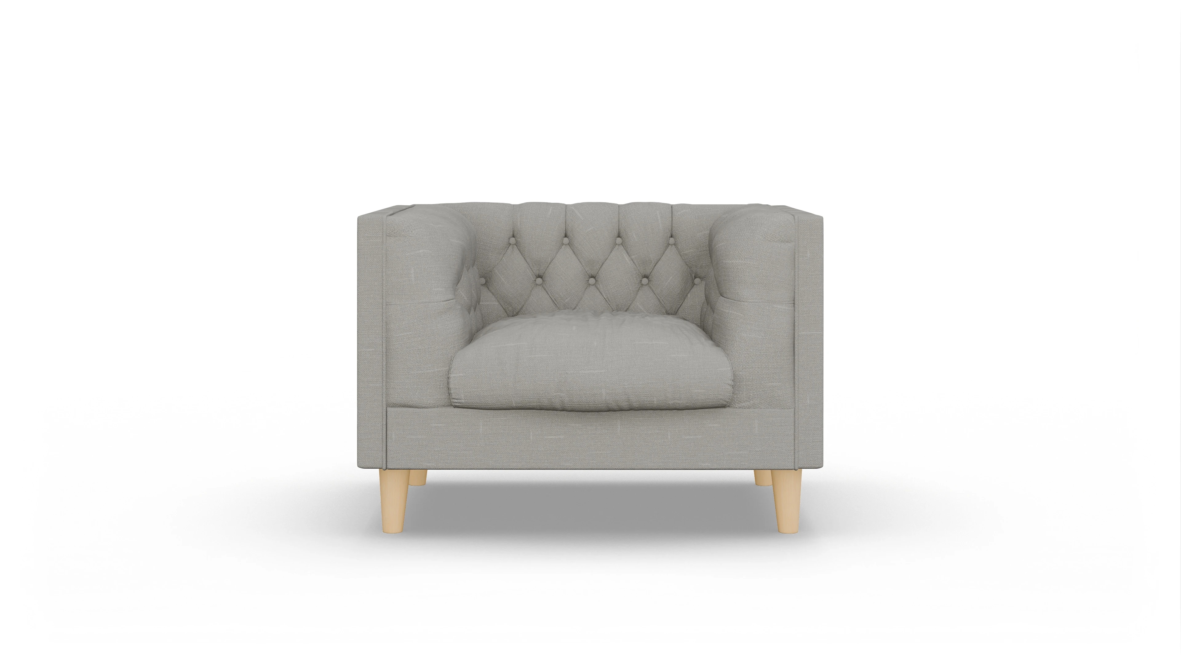Stoff-Sessel NewChester.01 Ansicht des Produktes NewChester.01 Sessel in Stoff grau