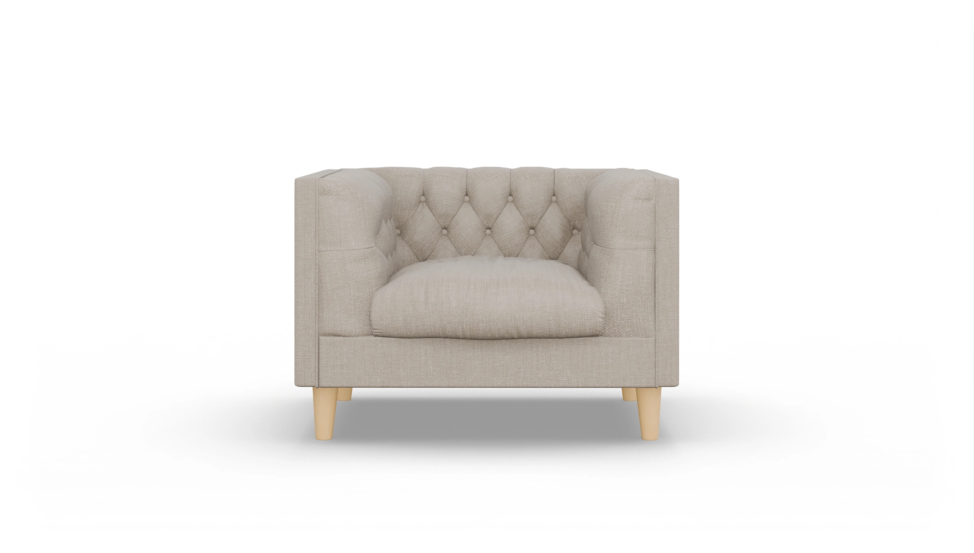 Ansicht des Produktes NewChester.01 Sessel in Stoff braun