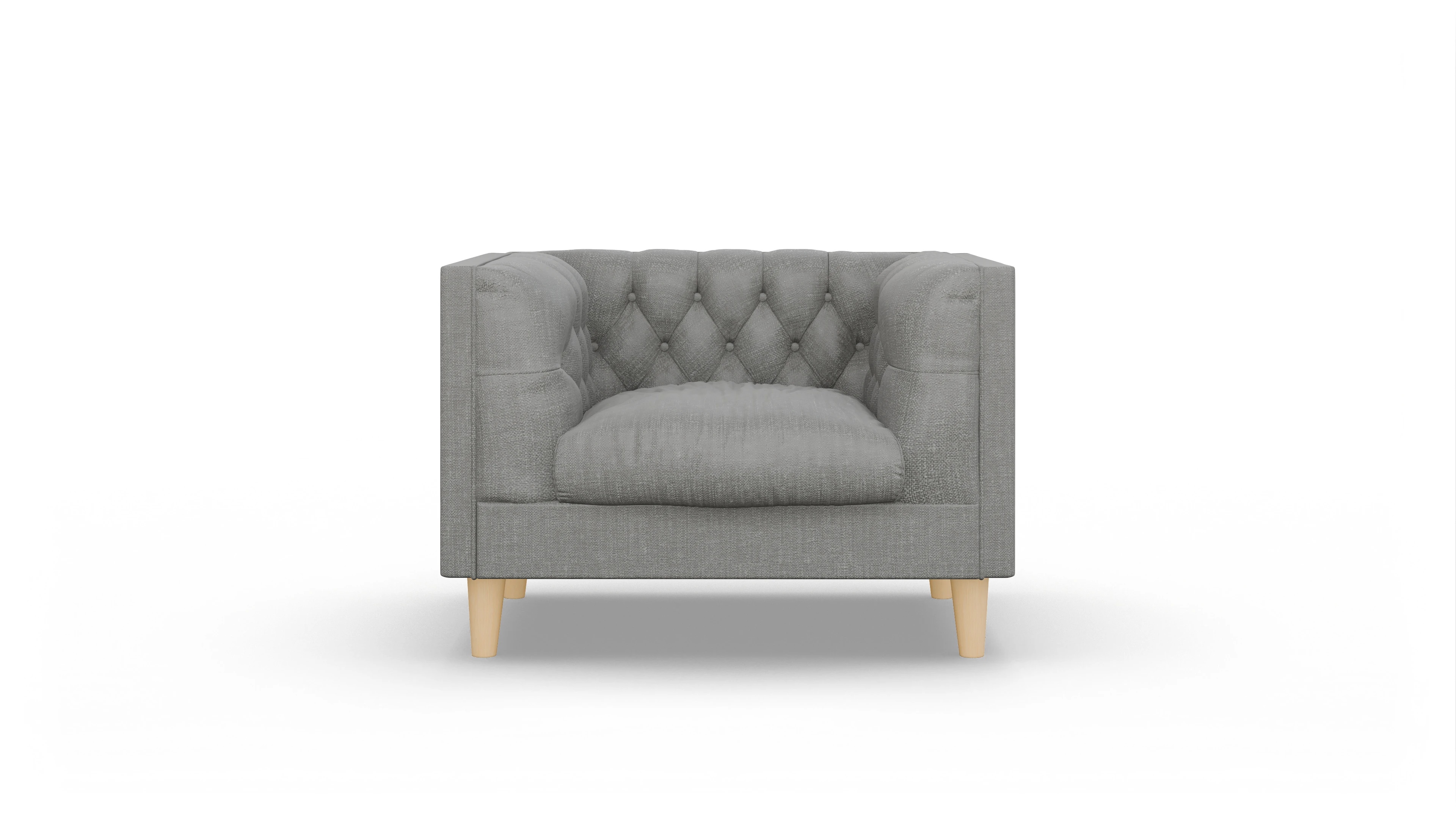 Ansicht des Produktes NewChester.01 Sessel in Stoff grau