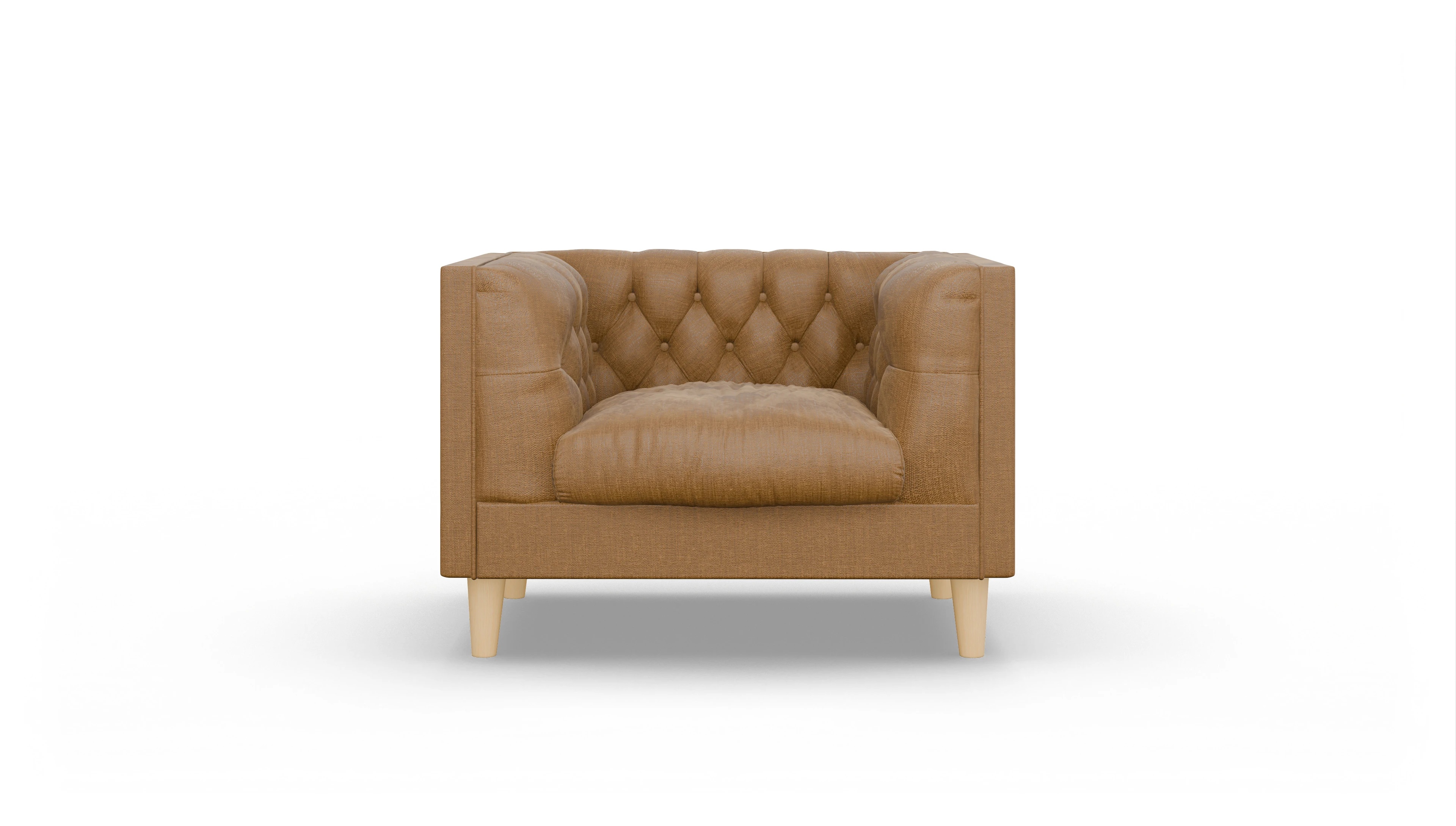 Stoff-Sessel NewChester.01 Ansicht des Produktes NewChester.01 Sessel in Stoff orange