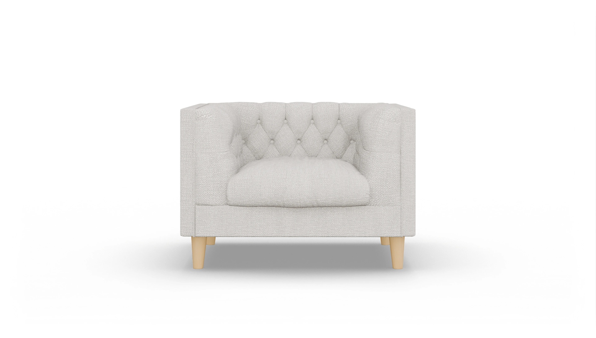 Ansicht des Produktes NewChester.01 Sessel in Stoff weiß