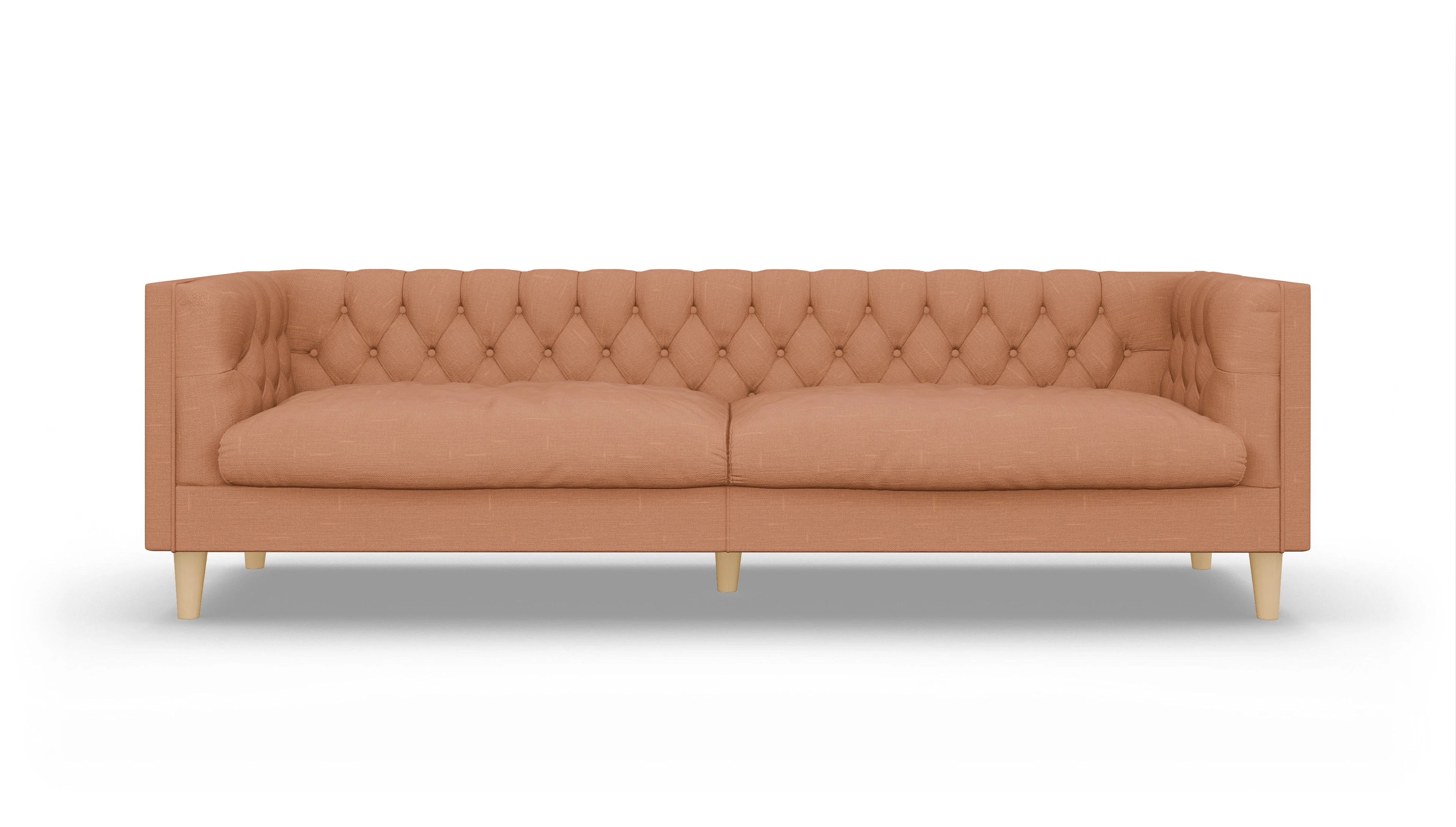 Ansicht des Produktes NewChester.01 3,5-Sitzer in Stoff orange