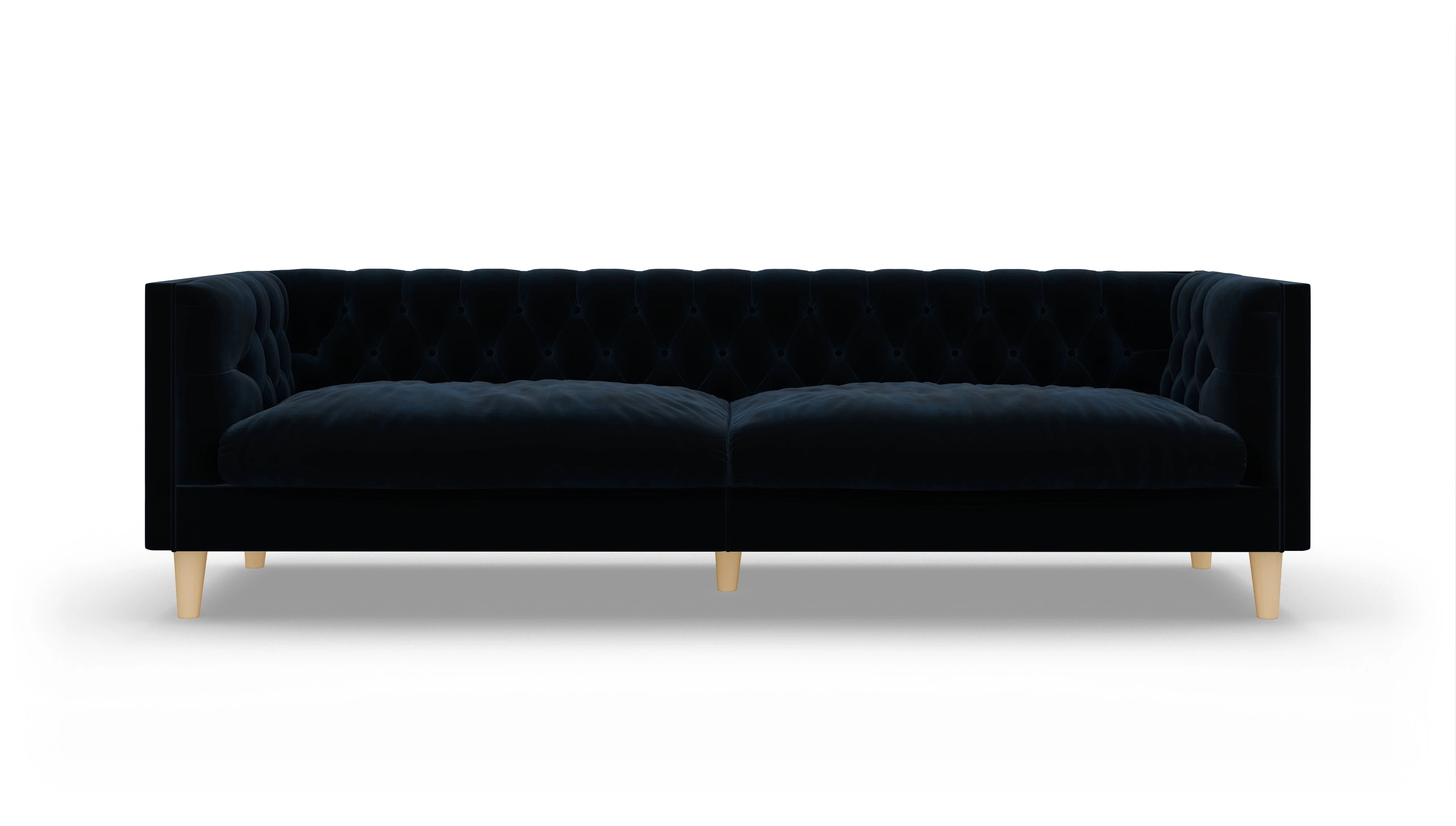 Ansicht des Produktes NewChester.01 3,5-Sitzer in Samt blau