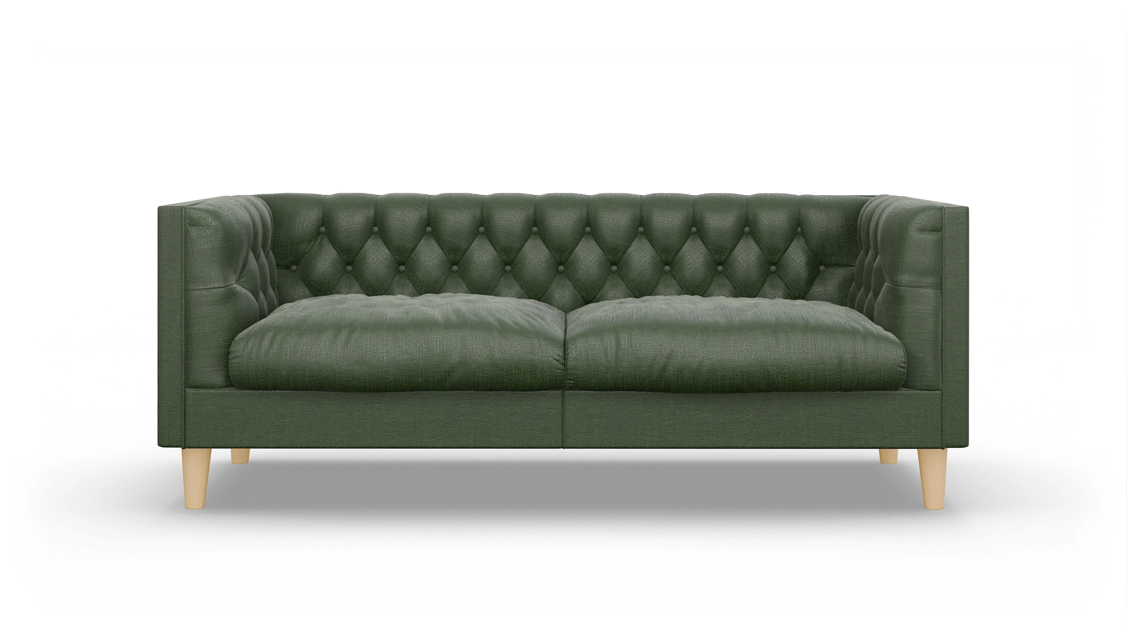 Ansicht des Produktes NewChester.01 2,5-Sitzer in Stoff grün