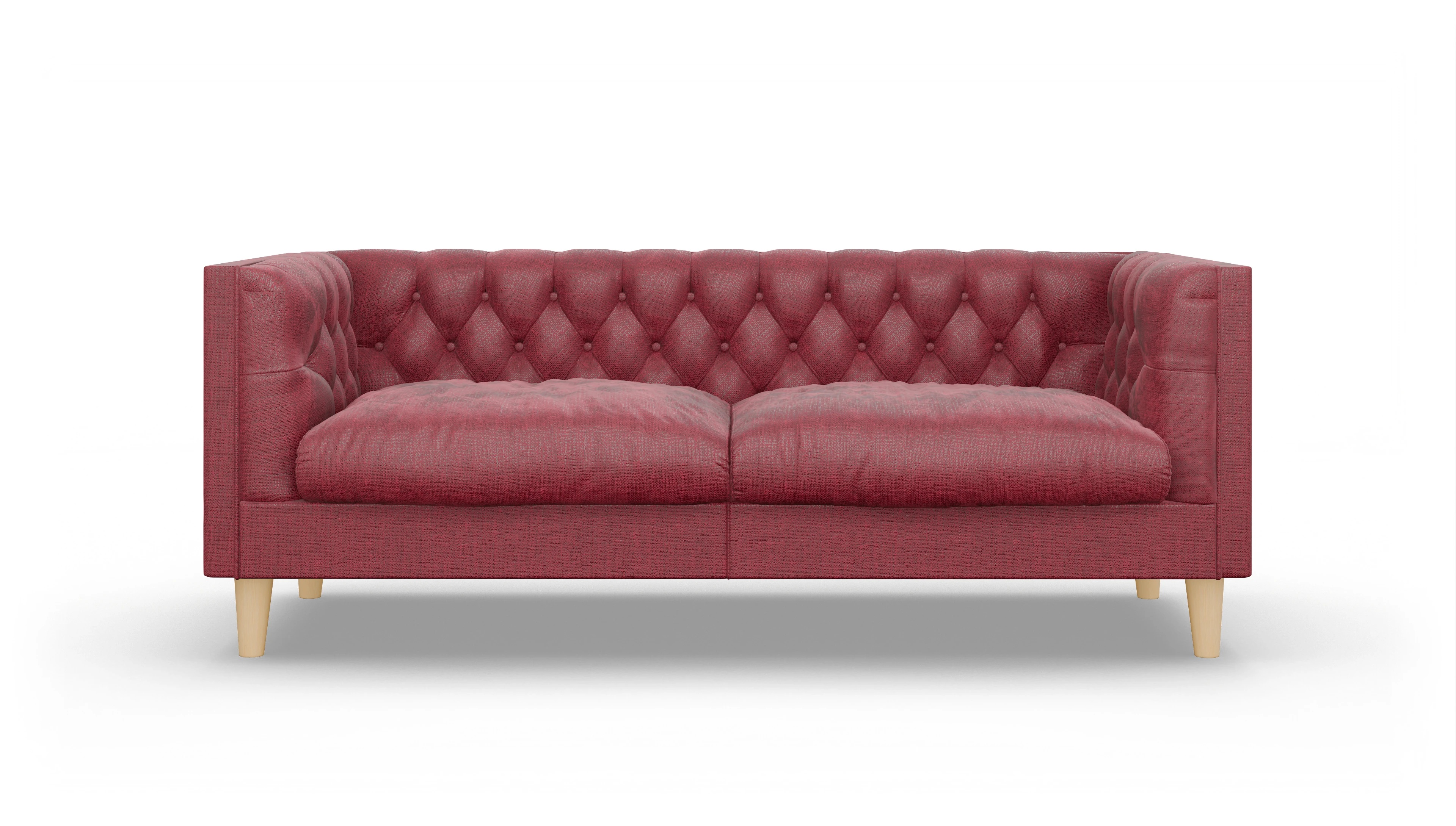 Ansicht des Produktes NewChester.01 2,5-Sitzer in Stoff rot