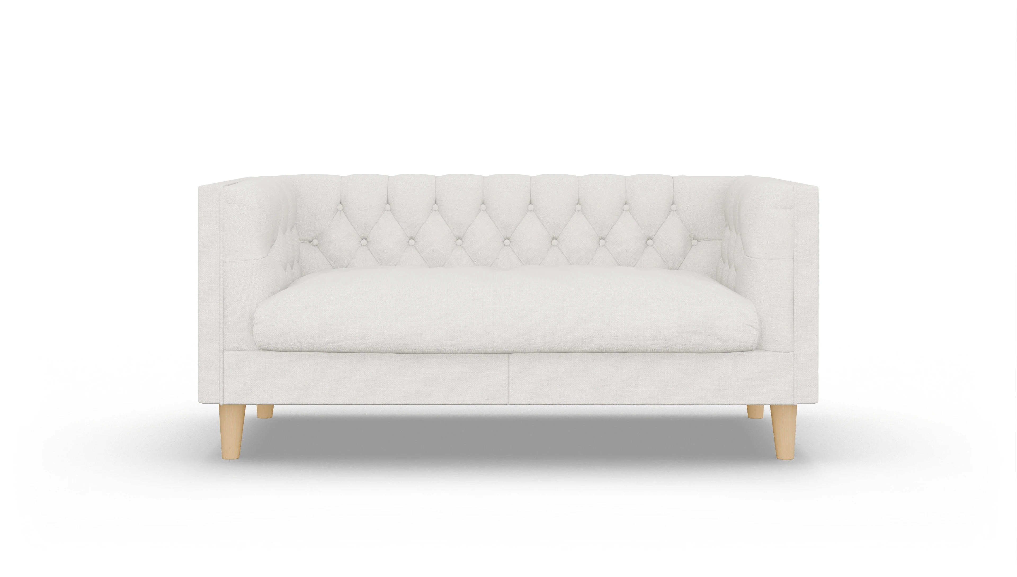 Ansicht des Produktes NewChester.01 2-Sitzer in Stoff weiß