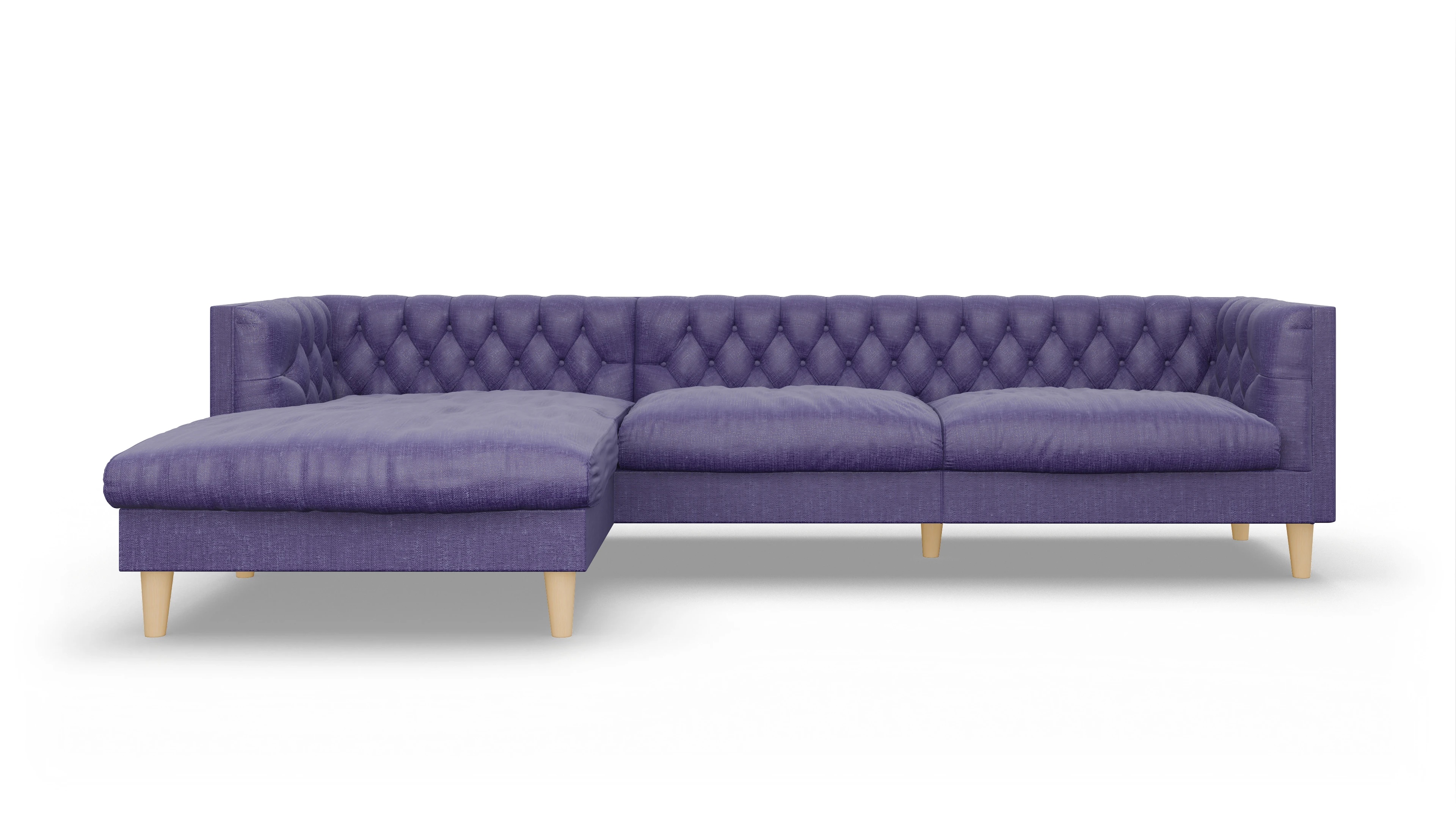 Ansicht des Produktes NewChester.01 Sofa mit Rec links in Stoff blau