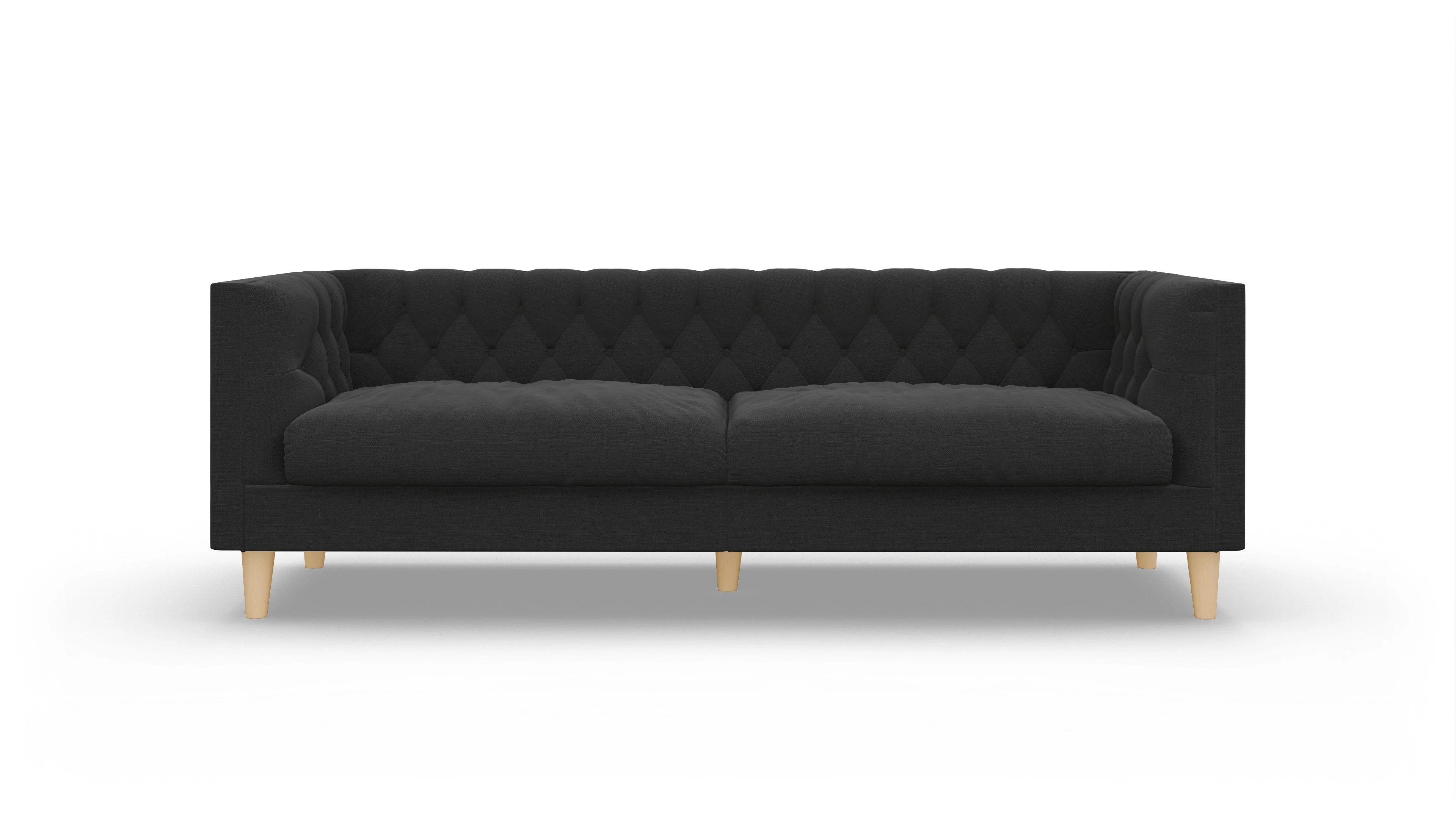 Ansicht des Produktes NewChester.01 3-Sitzer in Stoff schwarz