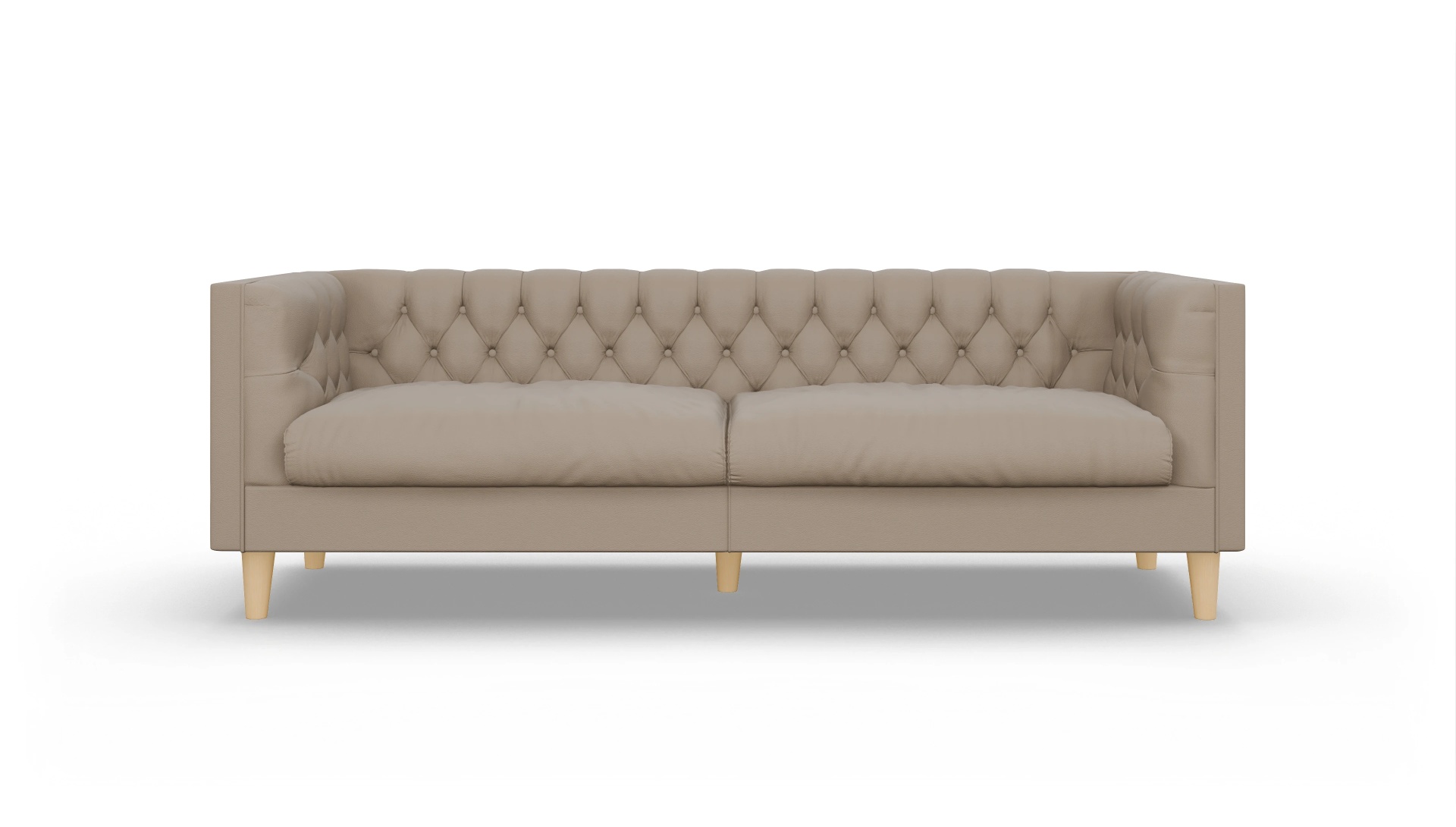 Ansicht des Produktes NewChester.01 3-Sitzer in Leder beige