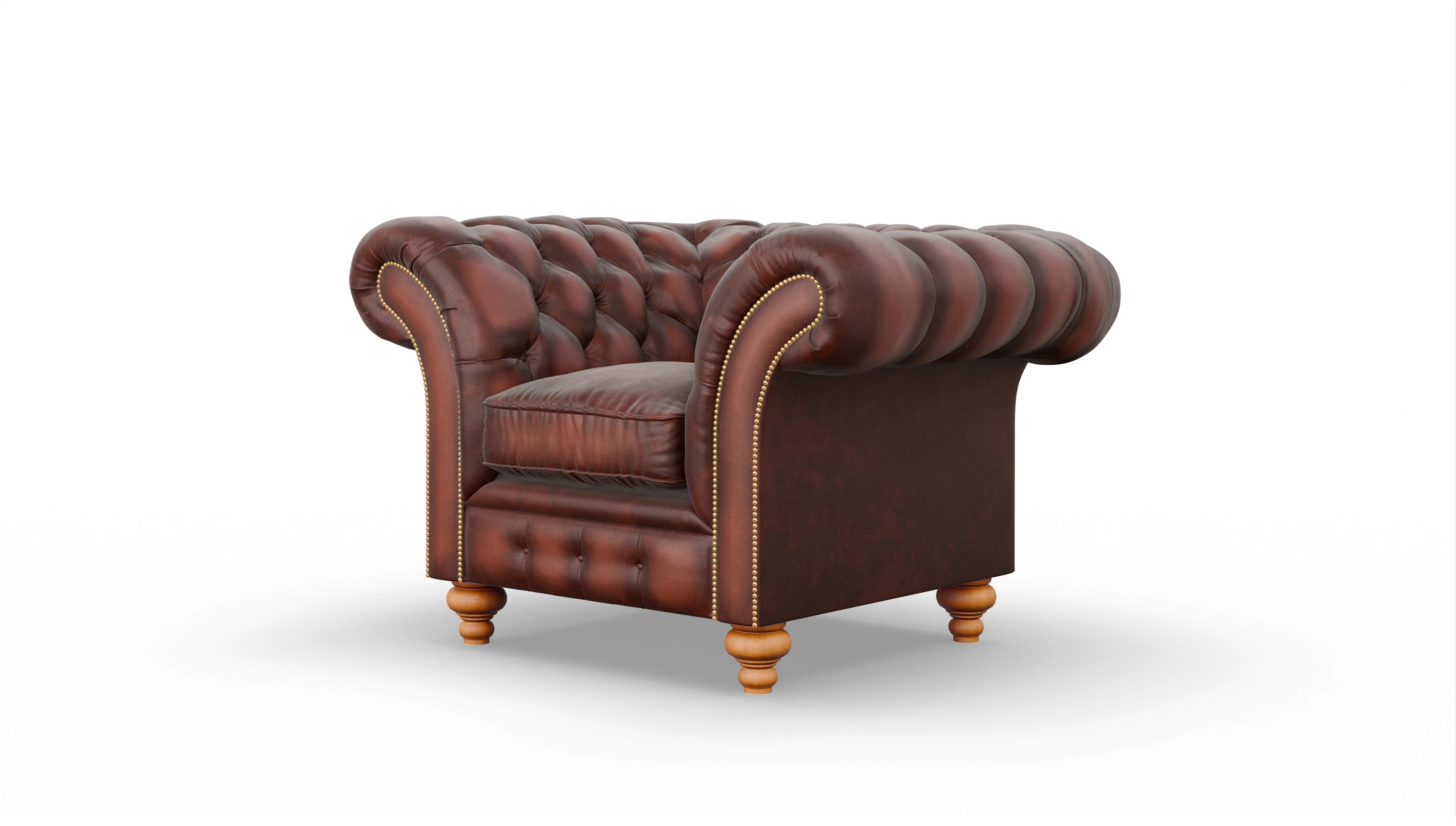 Ansicht des Produktes Knightsbridge Sessel in Leder rot