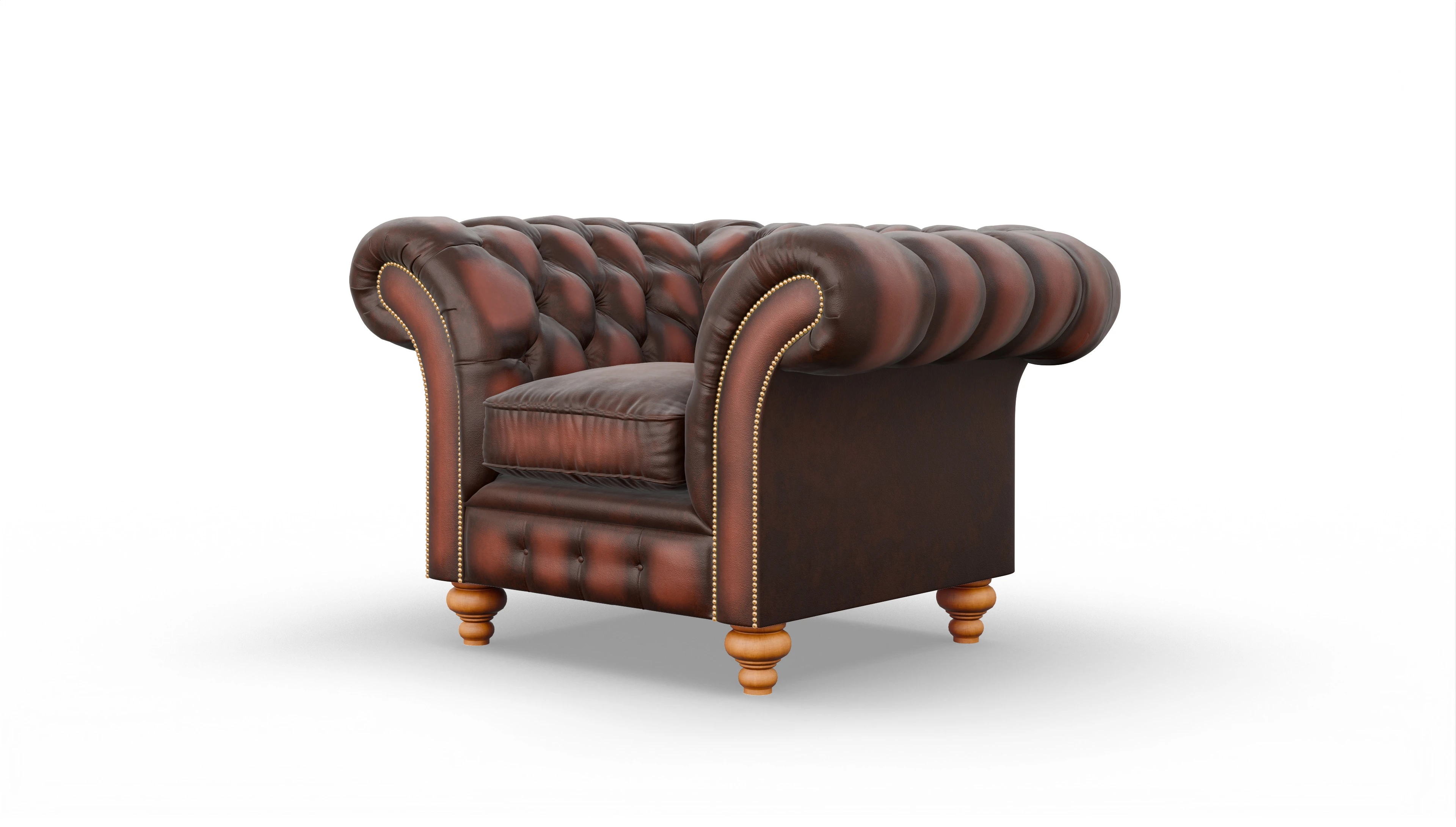 Ansicht des Produktes Knightsbridge Sessel in Leder rot