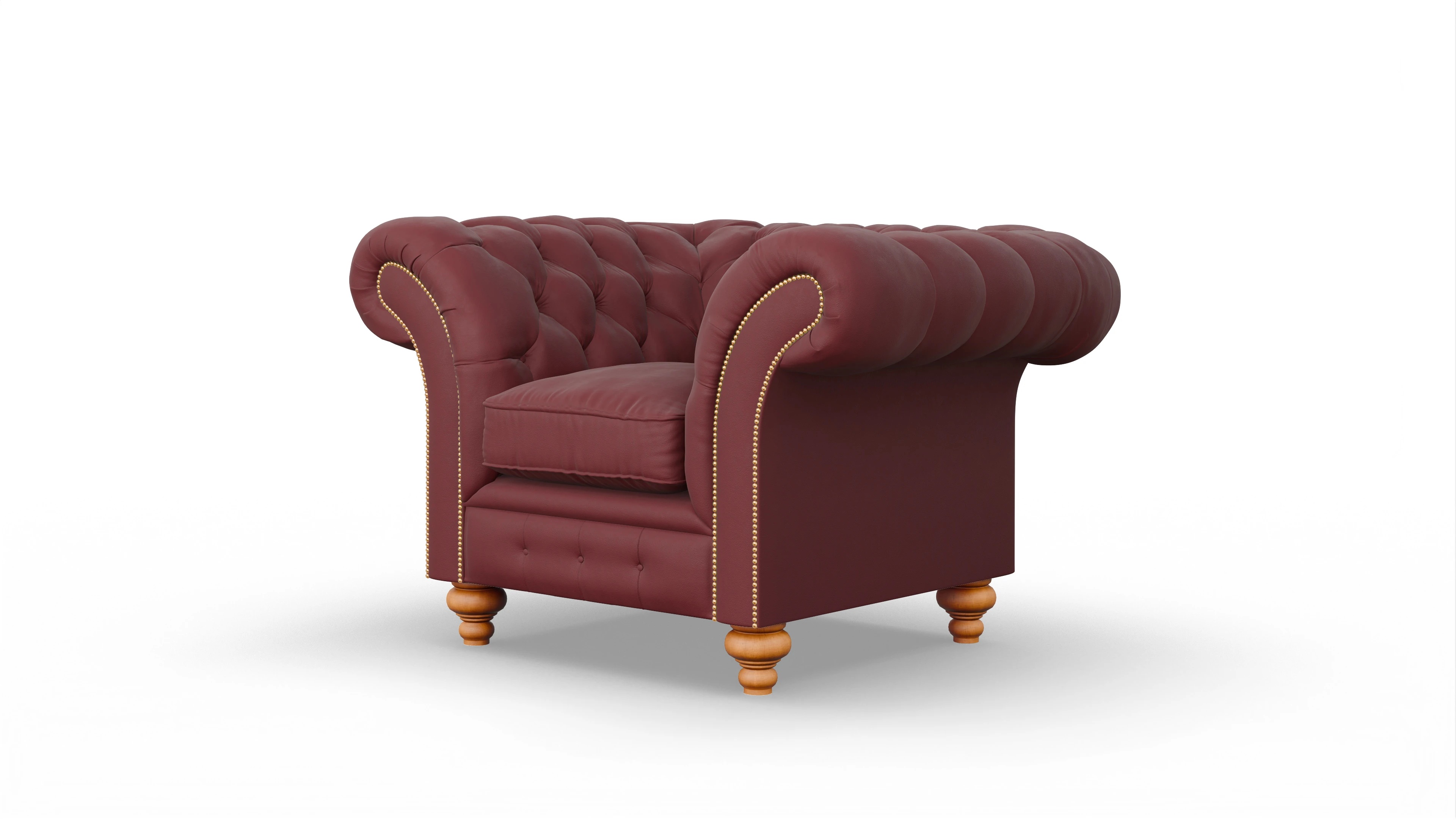 Ansicht des Produktes Knightsbridge Sessel in Leder rot