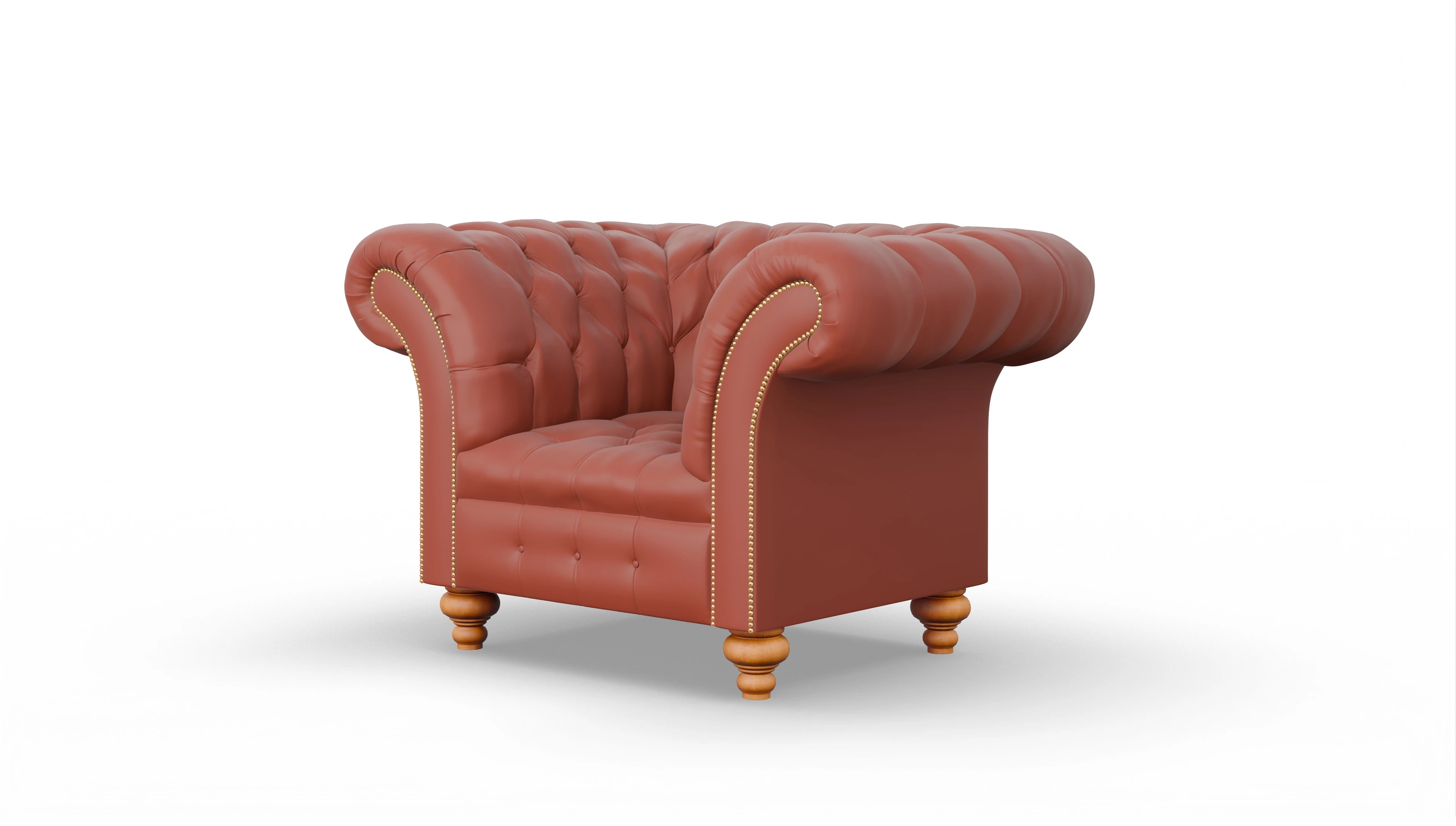 Ansicht des Produktes Mayfair Sessel in Leder orange