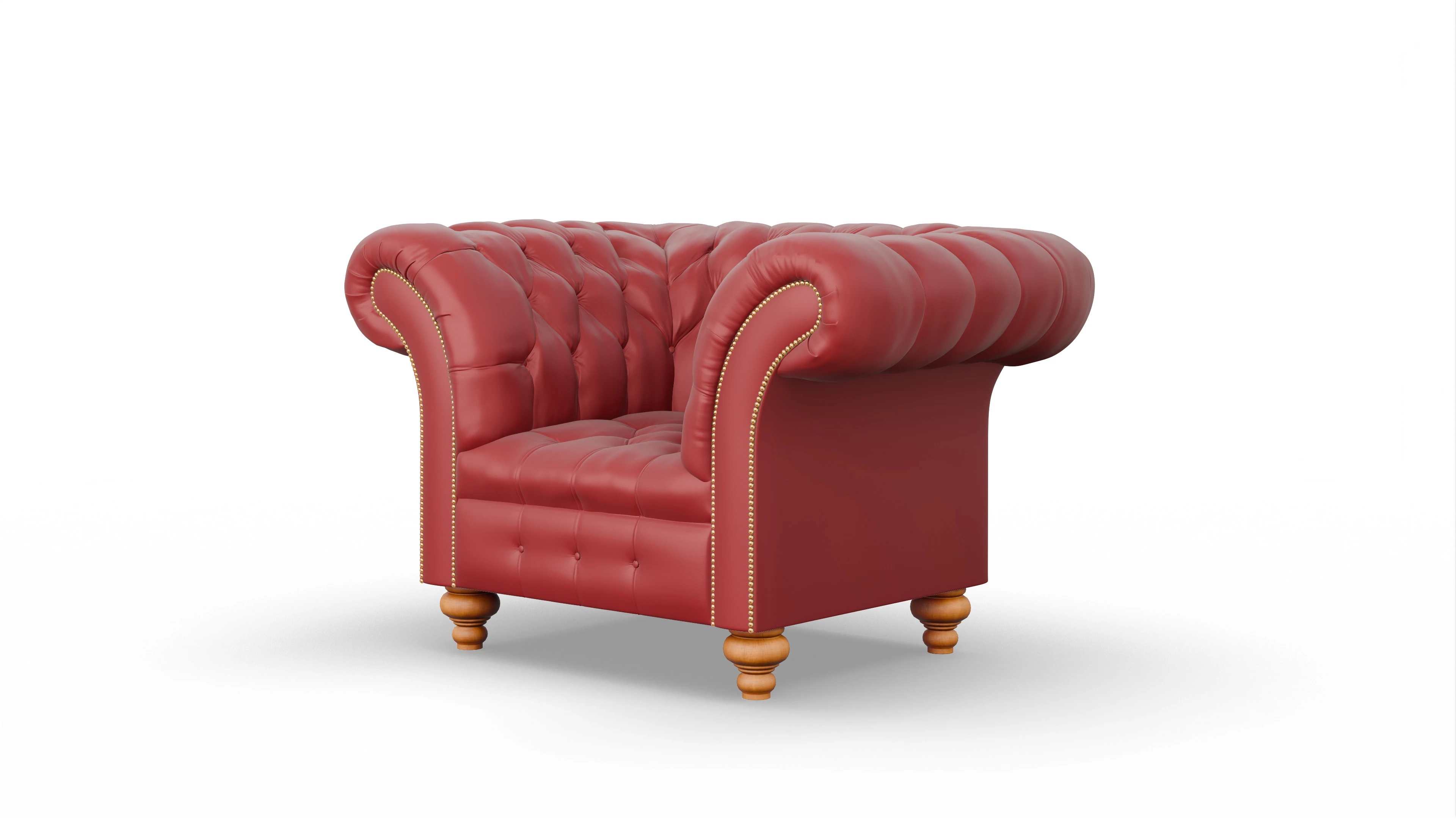 Ansicht des Produktes Mayfair Sessel in Leder rot