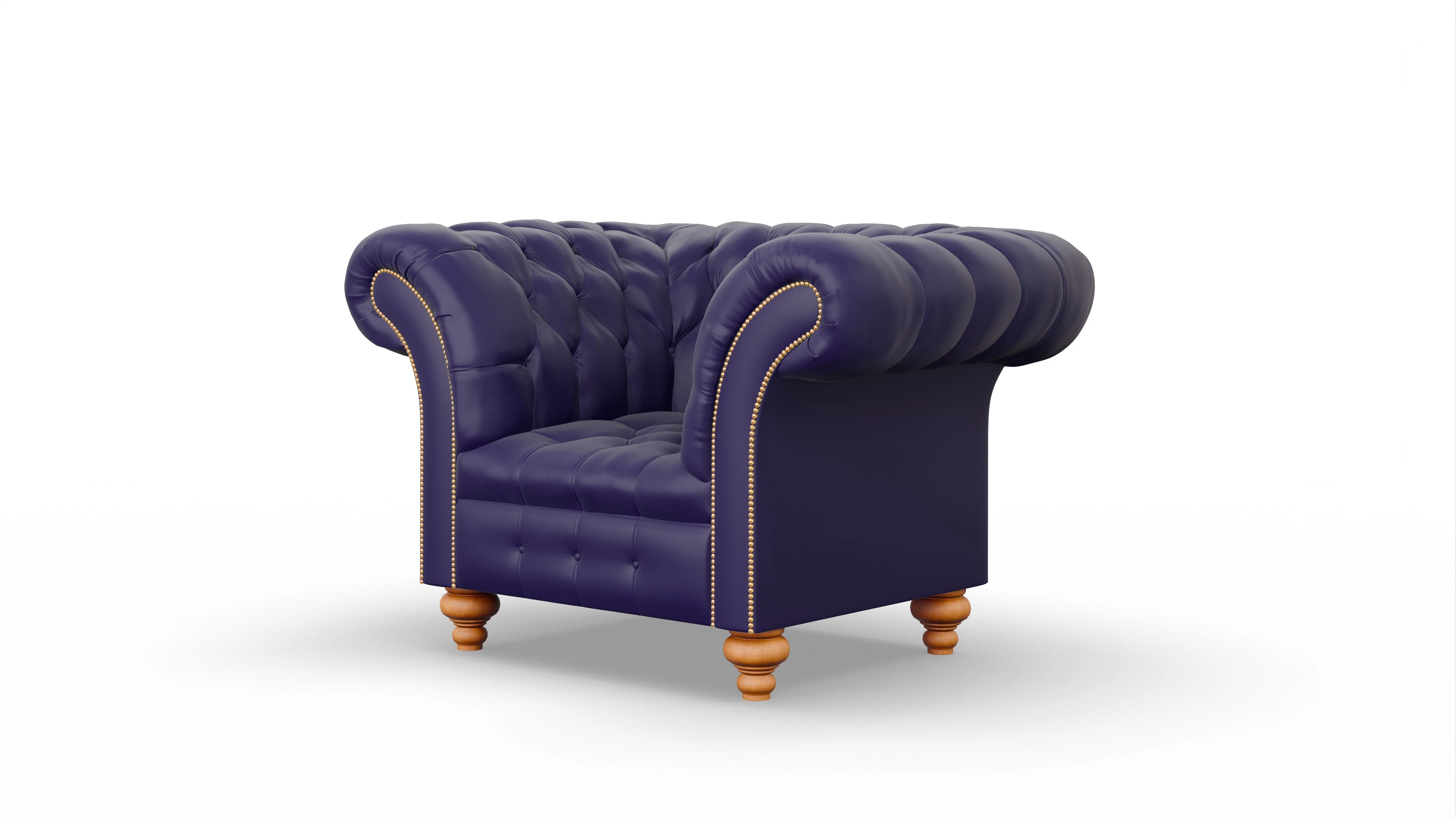Ansicht des Produktes Mayfair Sessel in Leder blau